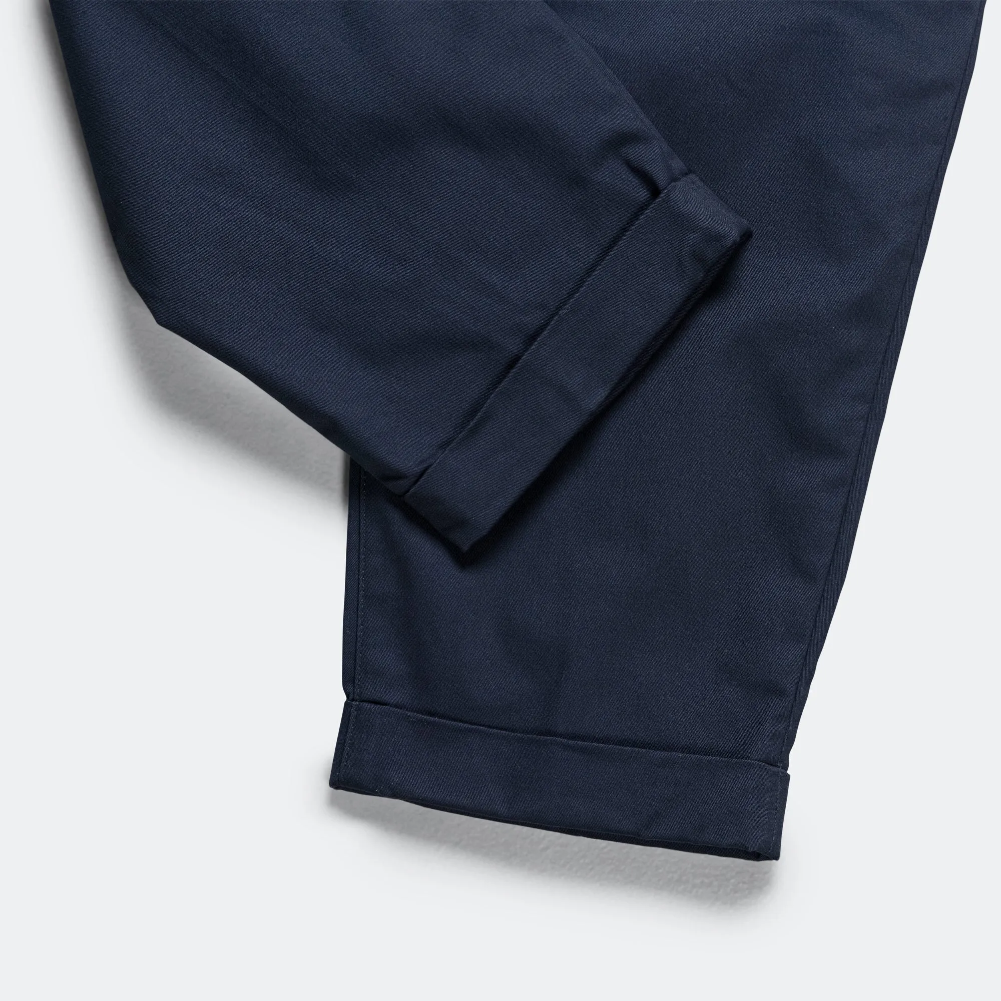 2 Pleats Trousers Twill - Navy