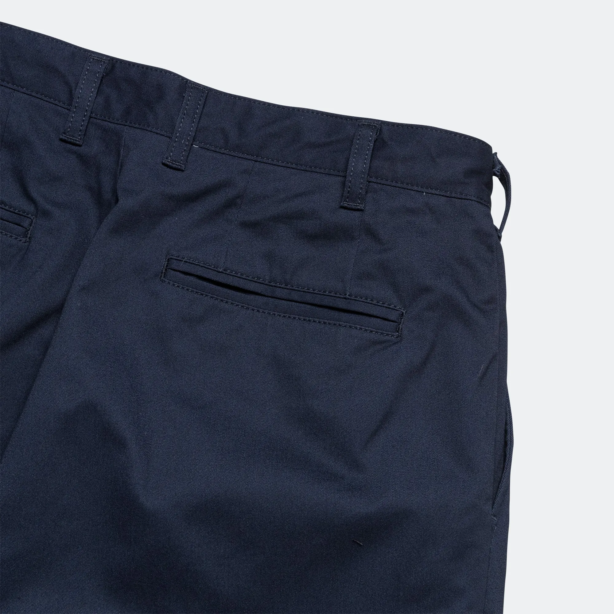 2 Pleats Trousers Twill - Navy