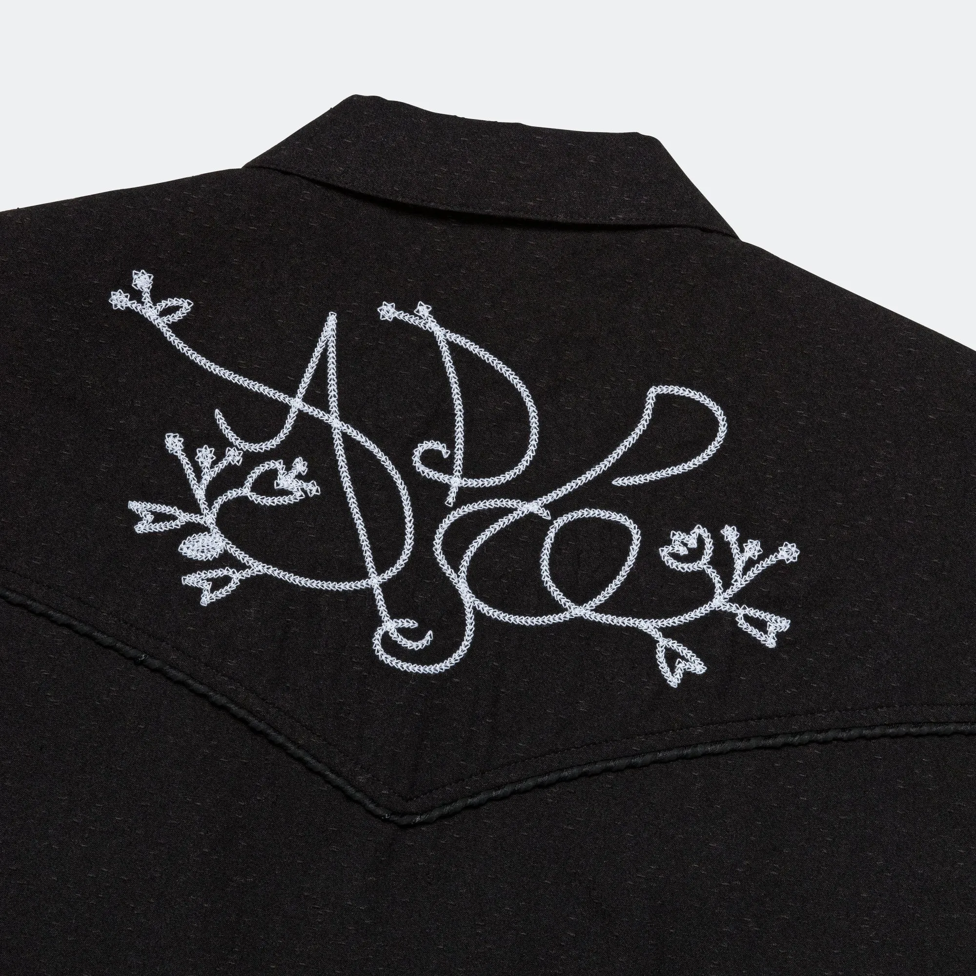 ADSB Chain Embroider Shirt - Black