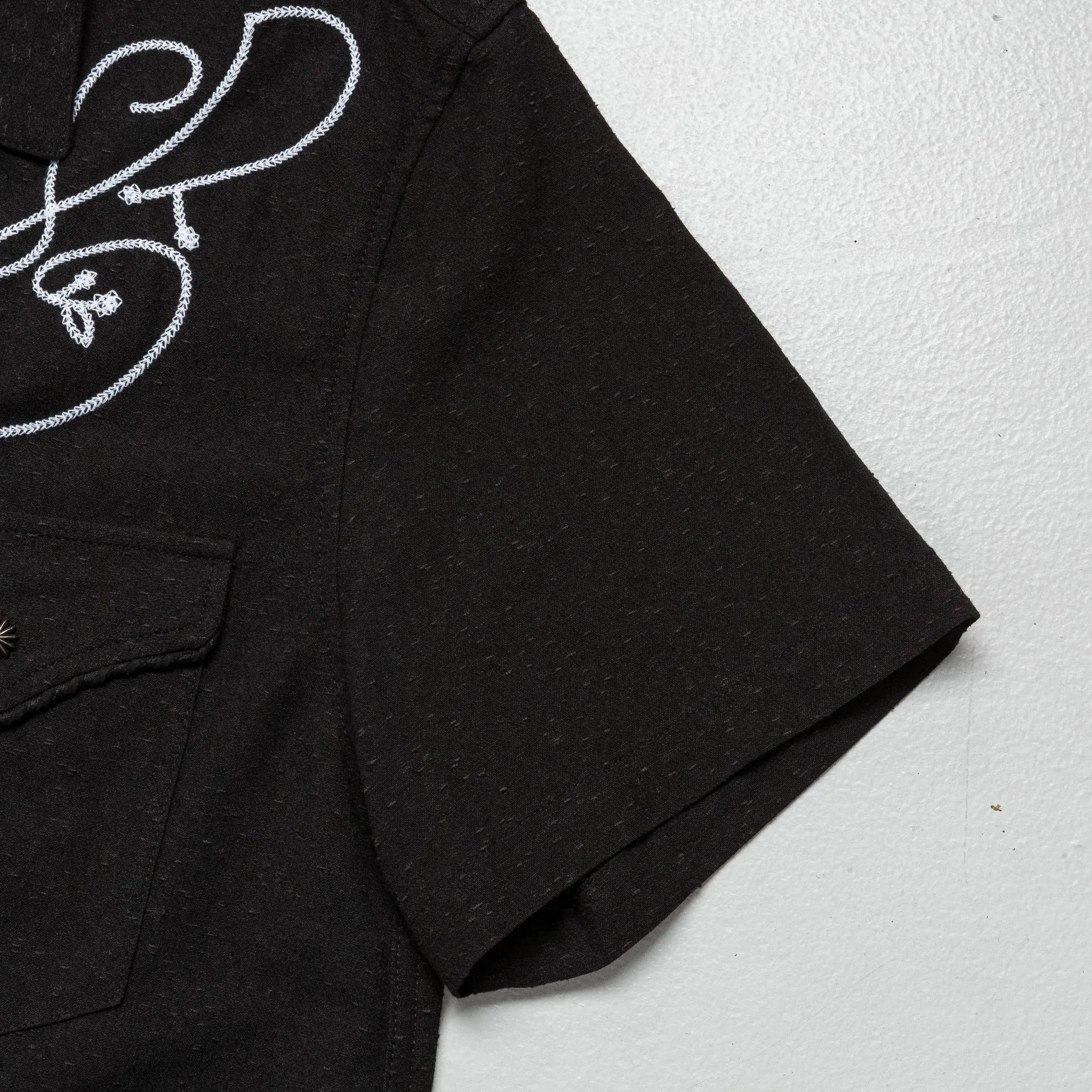 ADSB Chain Embroider Shirt - Black