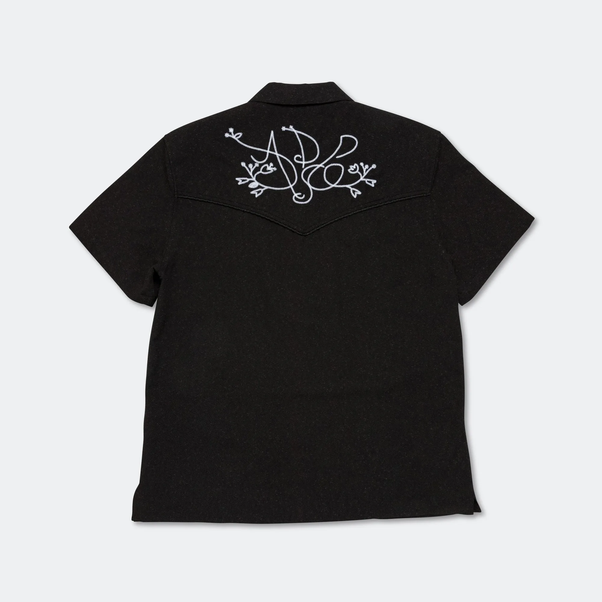 ADSB Chain Embroider Shirt - Black