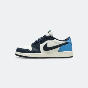 Air Jordan 1 Low OG (GS) - Obsidian/University Blue-Sail