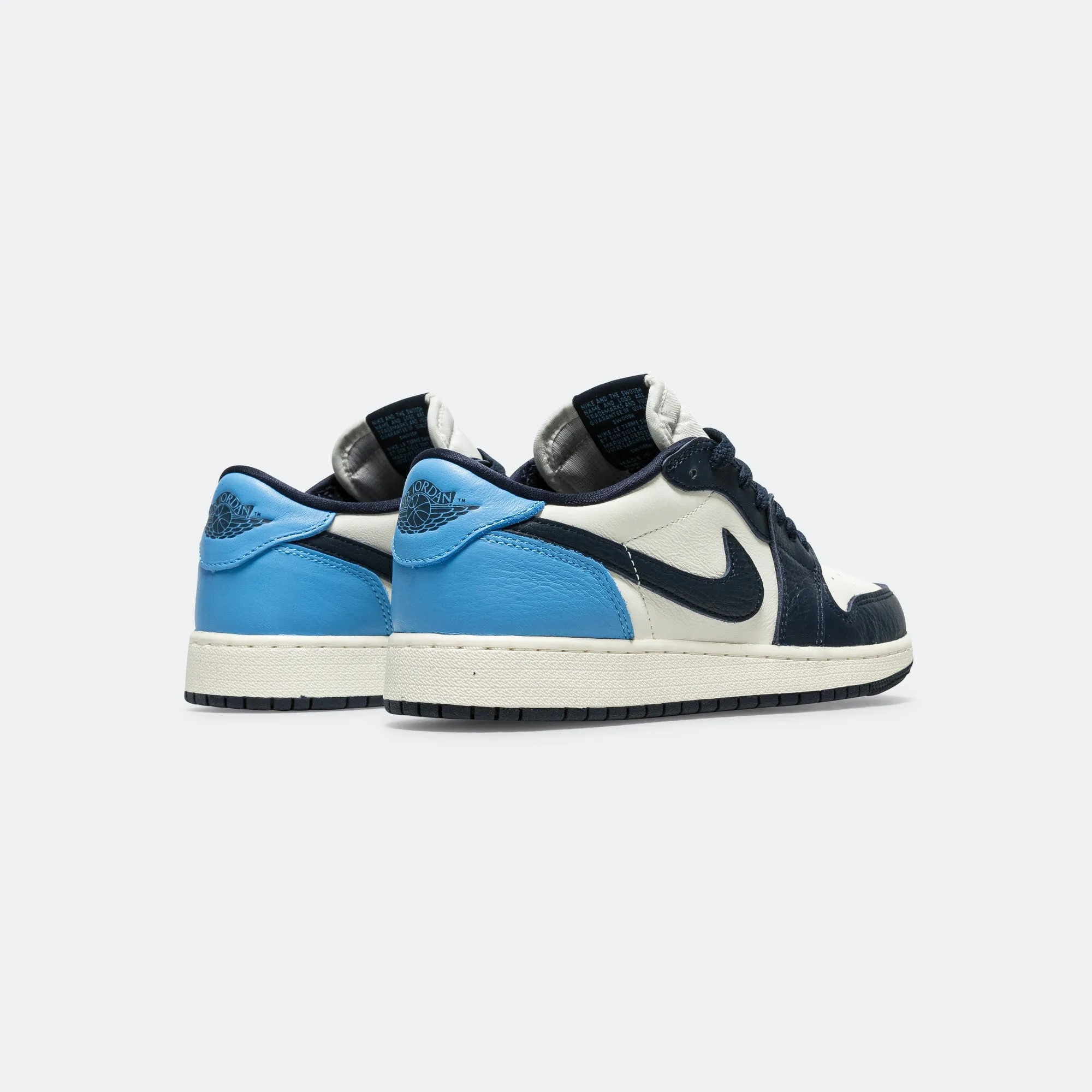 Air Jordan 1 Low OG (GS) - Obsidian/University Blue-Sail