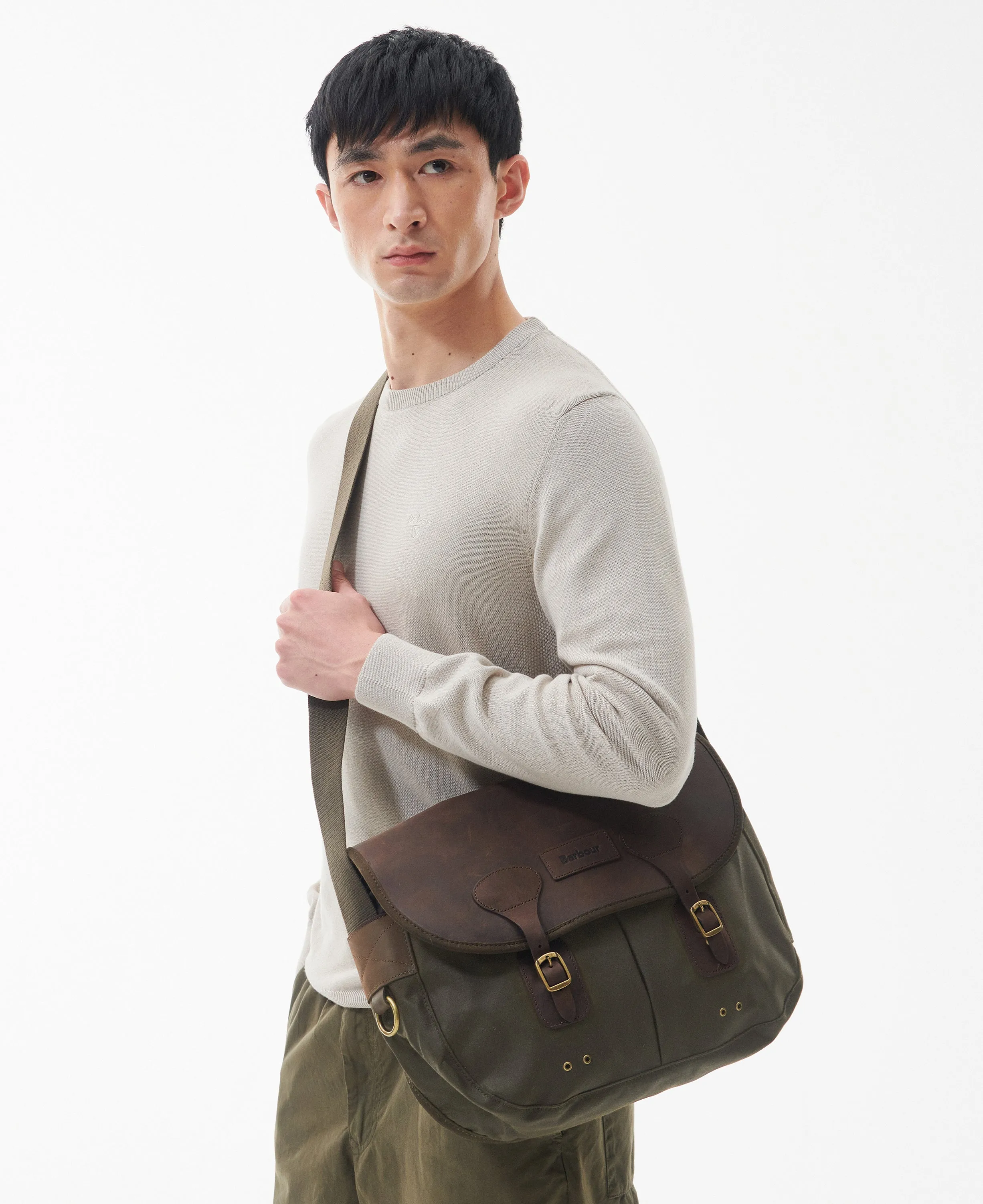 Barbour Wax Leather Tarras Bag