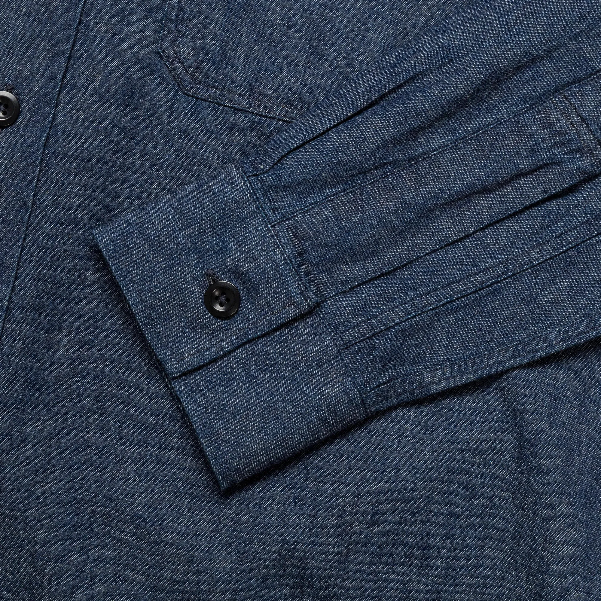 Basic Shirt - Cotton Linen Denim Indigo