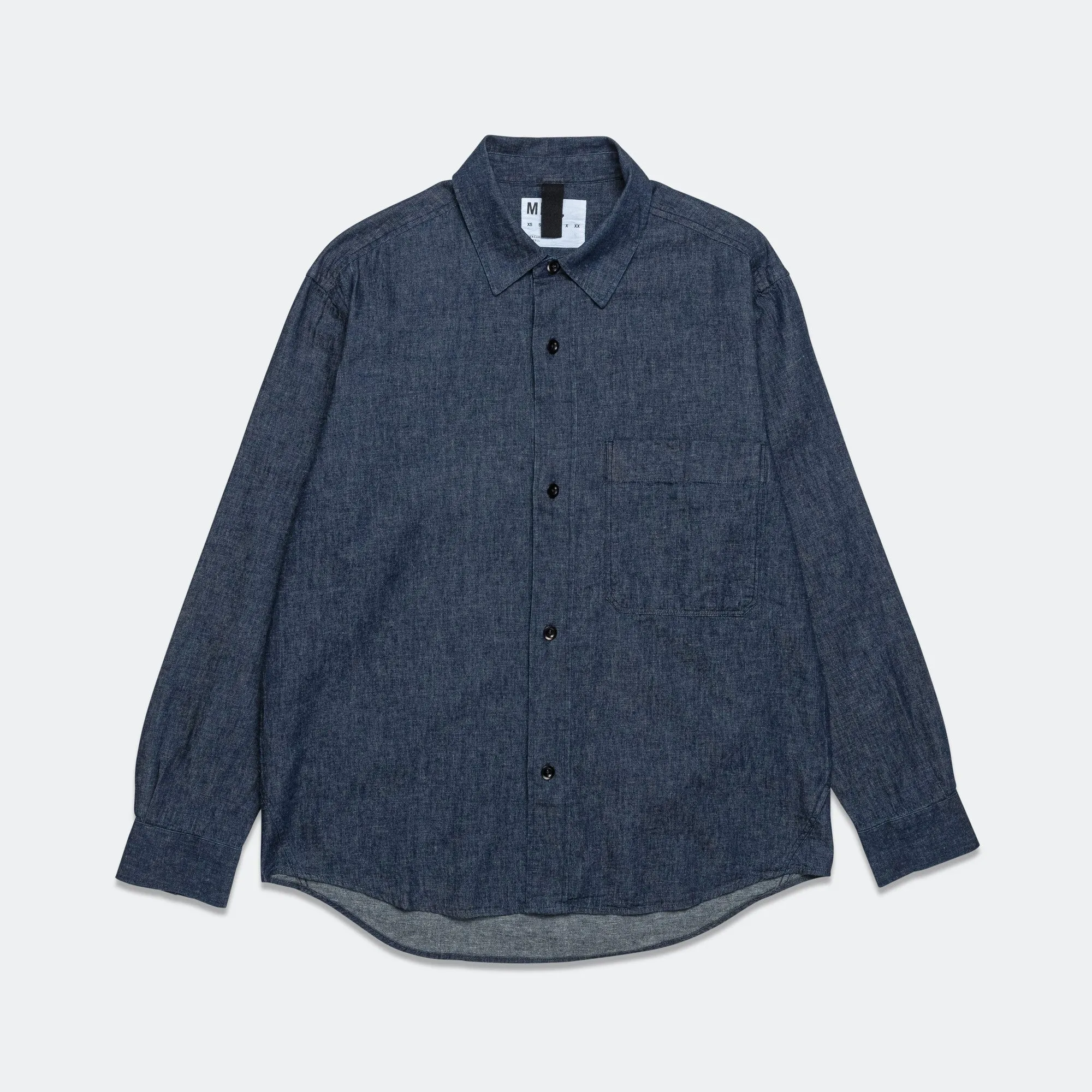 Basic Shirt - Cotton Linen Denim Indigo