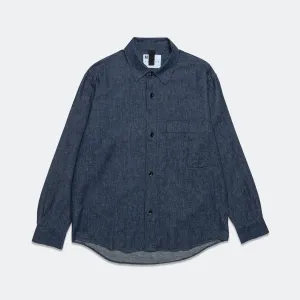 Basic Shirt - Cotton Linen Denim Indigo