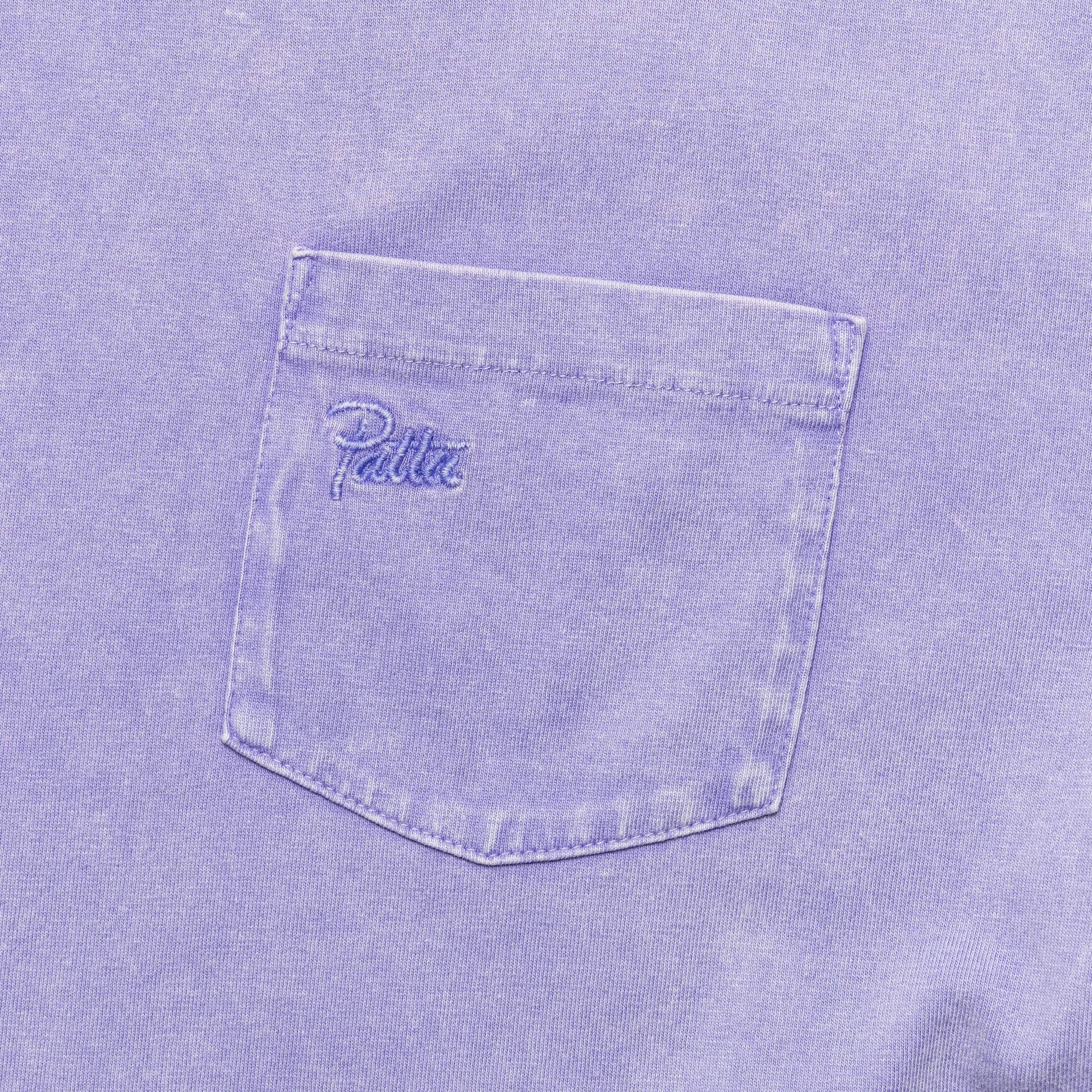 Basic Washed Pocket T-Shirt - Paisley Purple