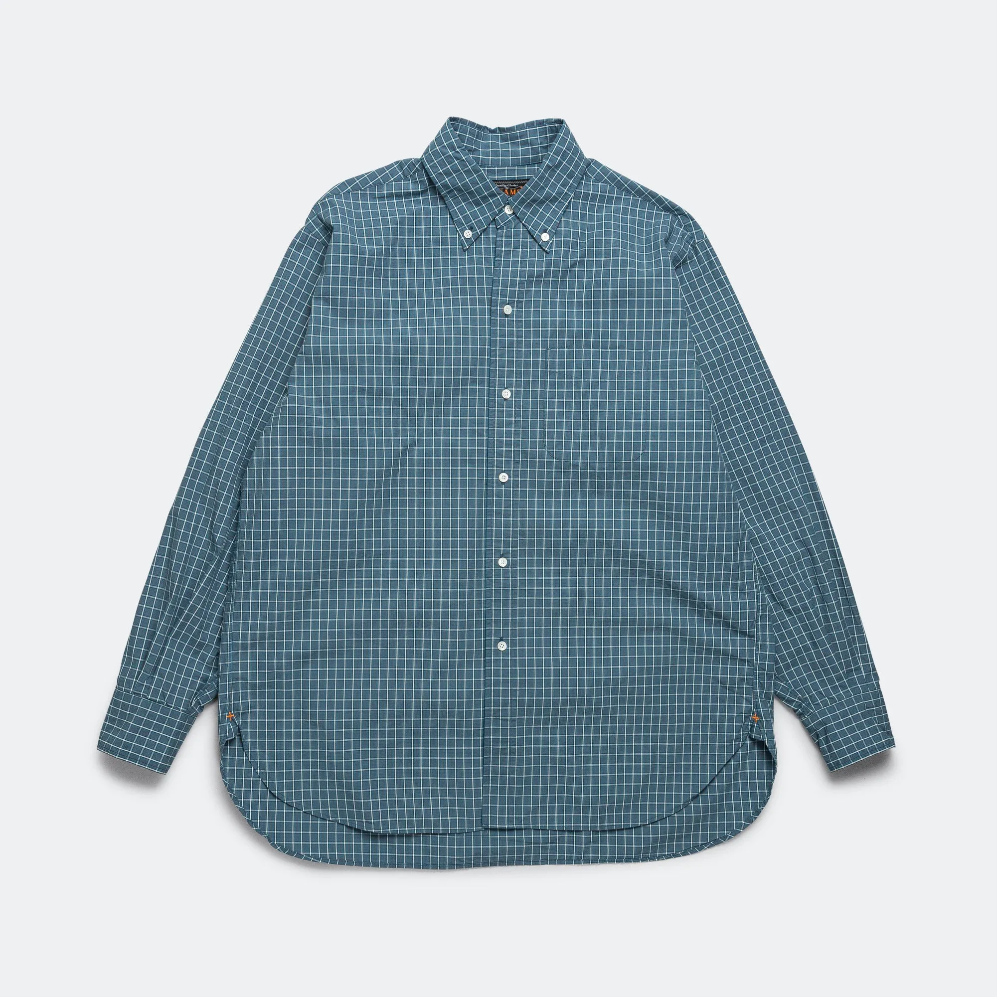 B.D. Classic-fit Typewriter Plaid Shirt - Blue