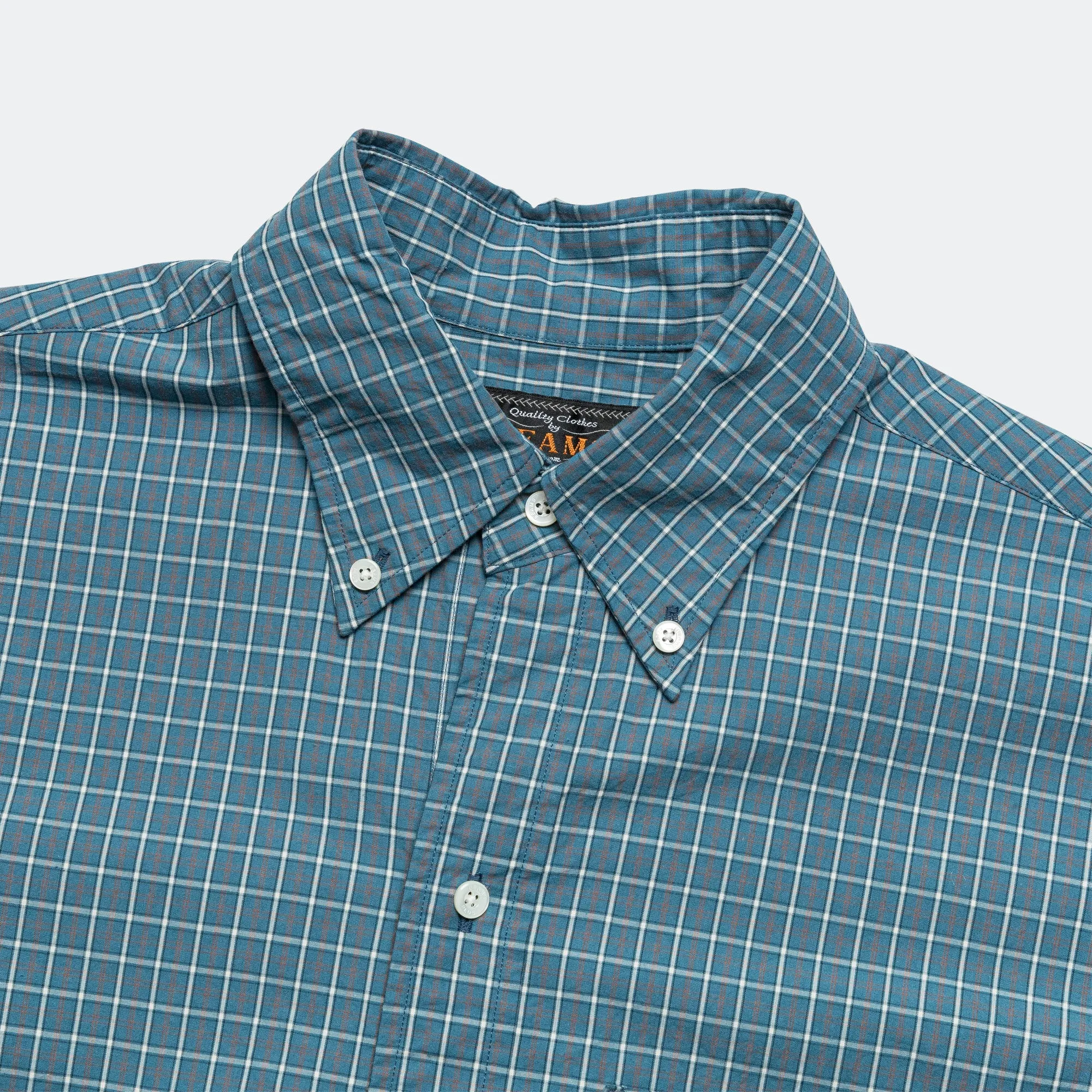 B.D. Classic-fit Typewriter Plaid Shirt - Blue