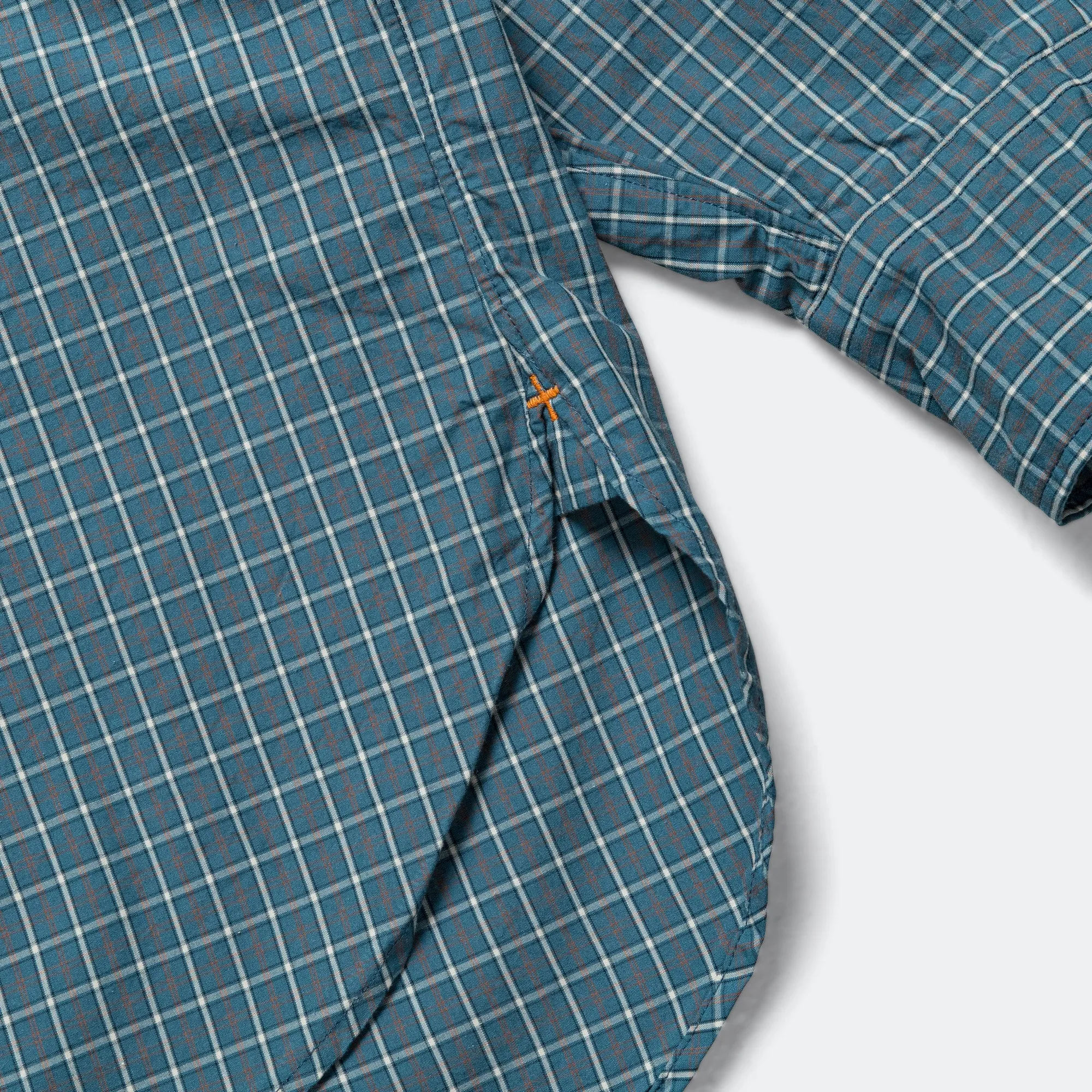 B.D. Classic-fit Typewriter Plaid Shirt - Blue