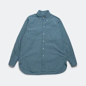 B.D. Classic-fit Typewriter Plaid Shirt - Blue