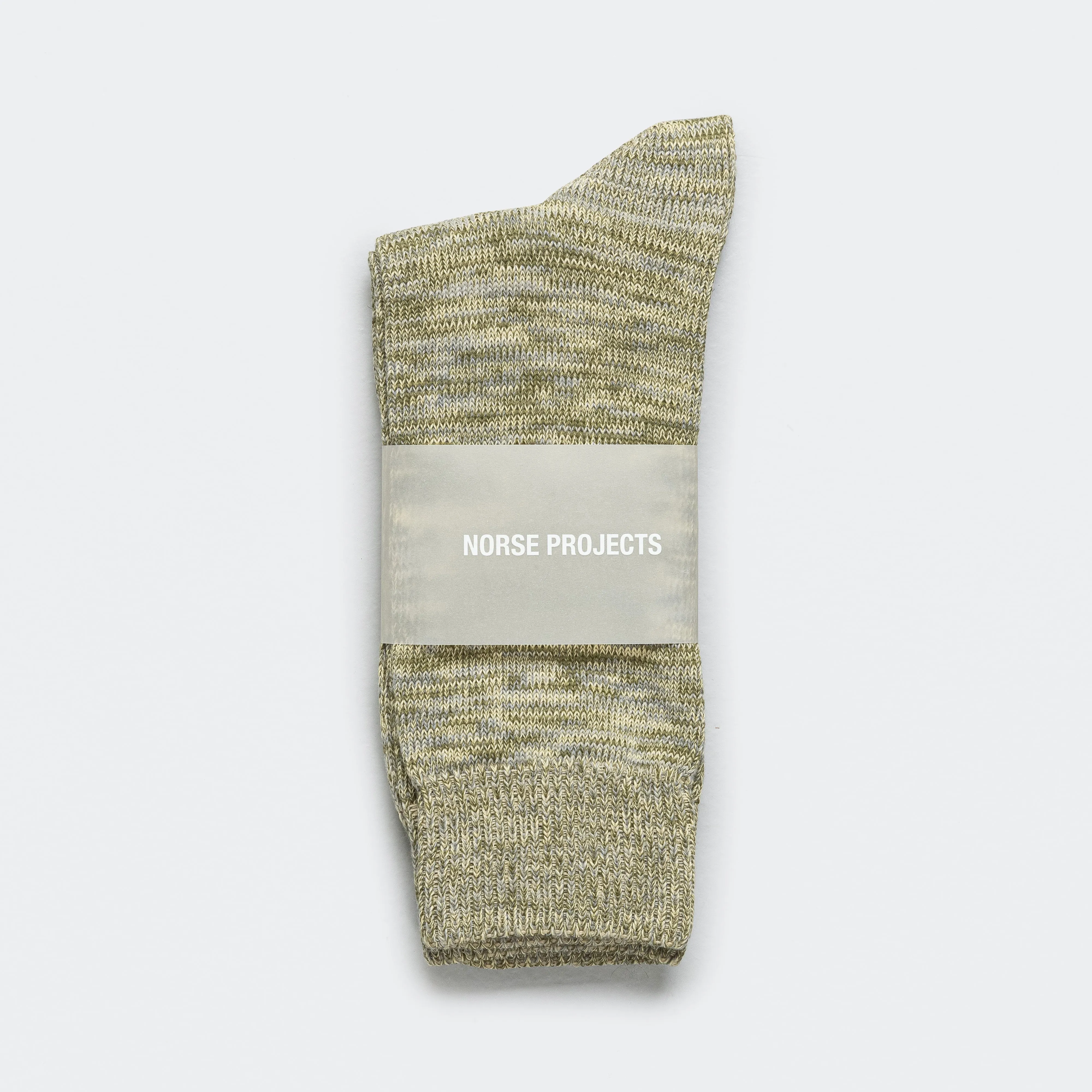 Bjarki Cotton Teist Socks - Moss Green