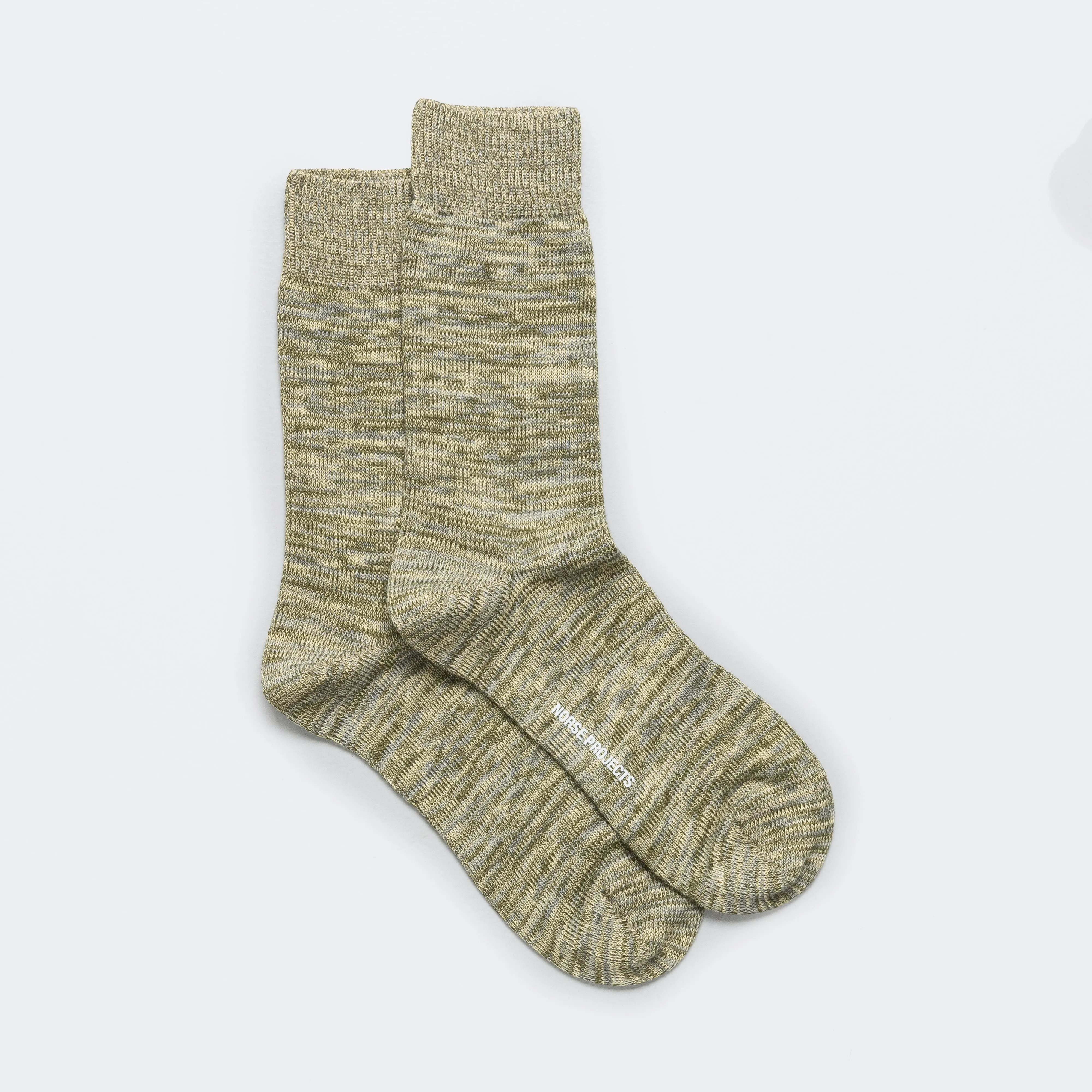Bjarki Cotton Teist Socks - Moss Green