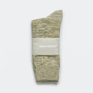 Bjarki Cotton Teist Socks - Moss Green