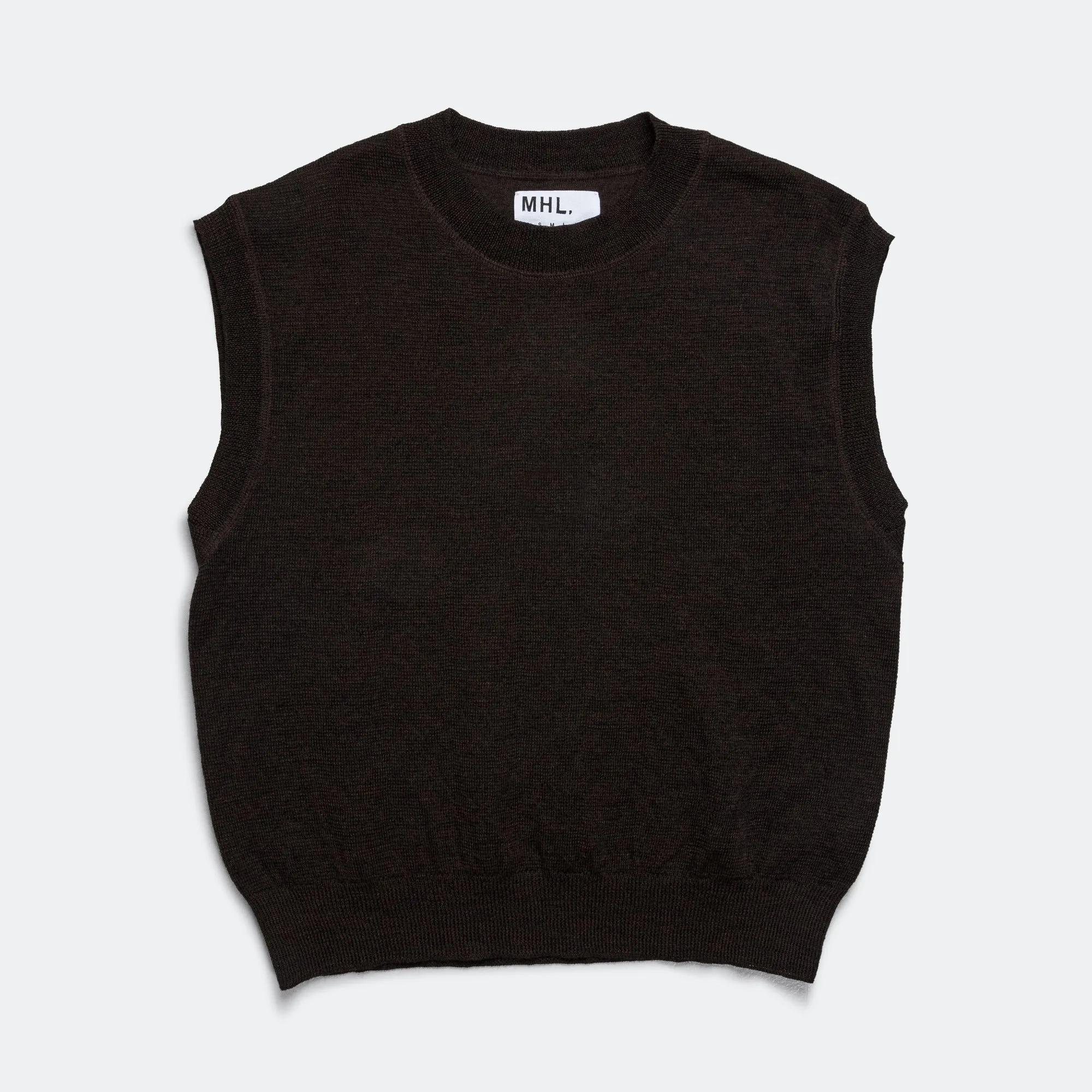 Block Stripe Slipover - Dry Wool Brown/Black