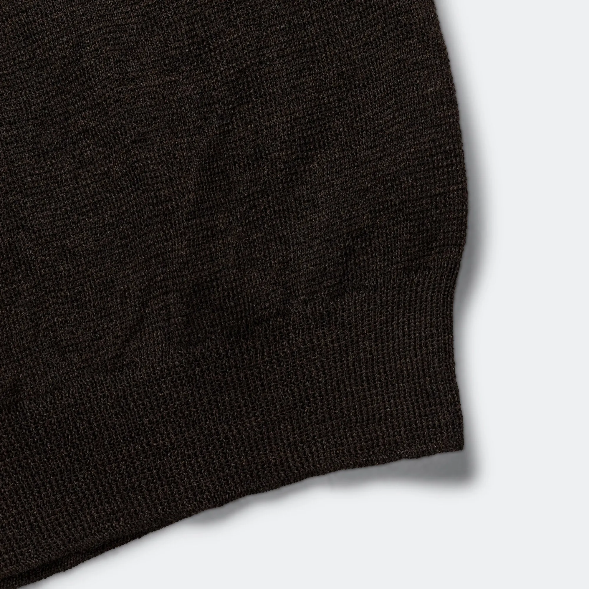 Block Stripe Slipover - Dry Wool Brown/Black
