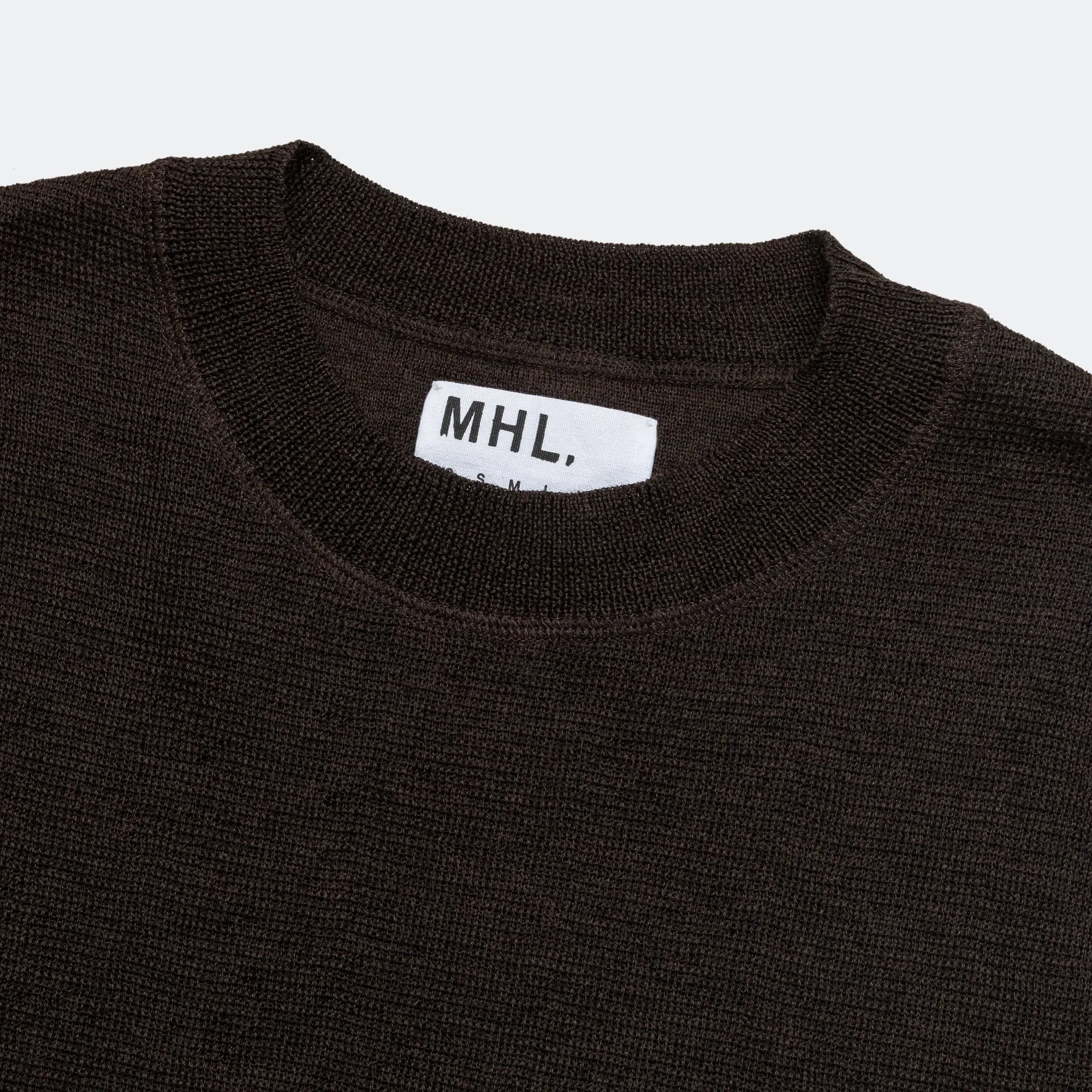Block Stripe Slipover - Dry Wool Brown/Black