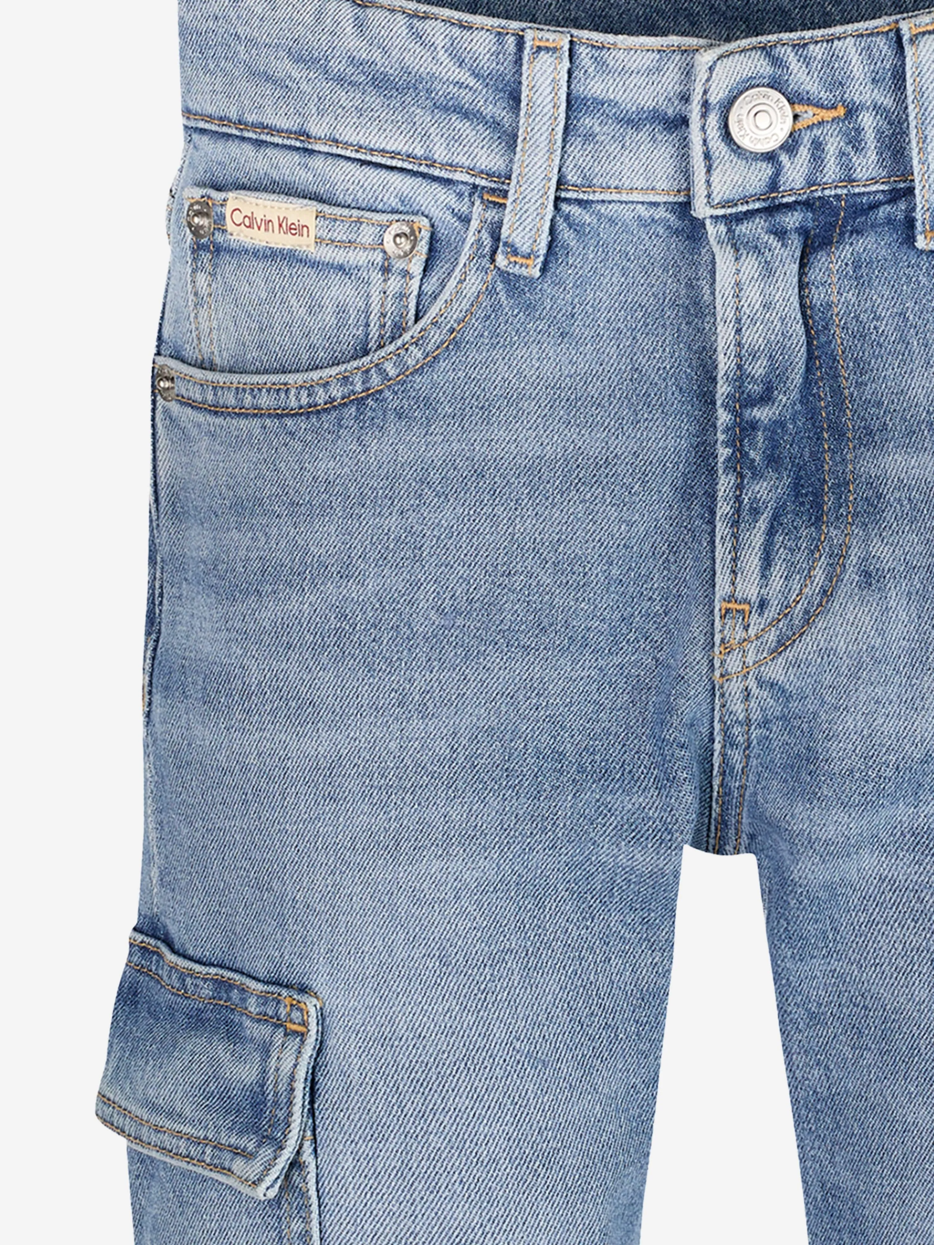 Boys Cargo Jeans in Blue