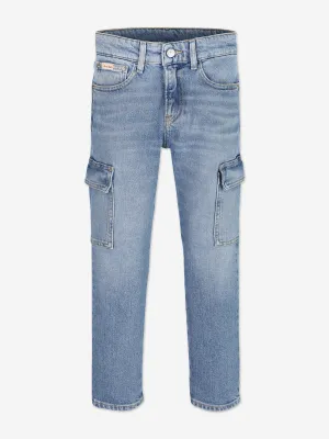 Boys Cargo Jeans in Blue