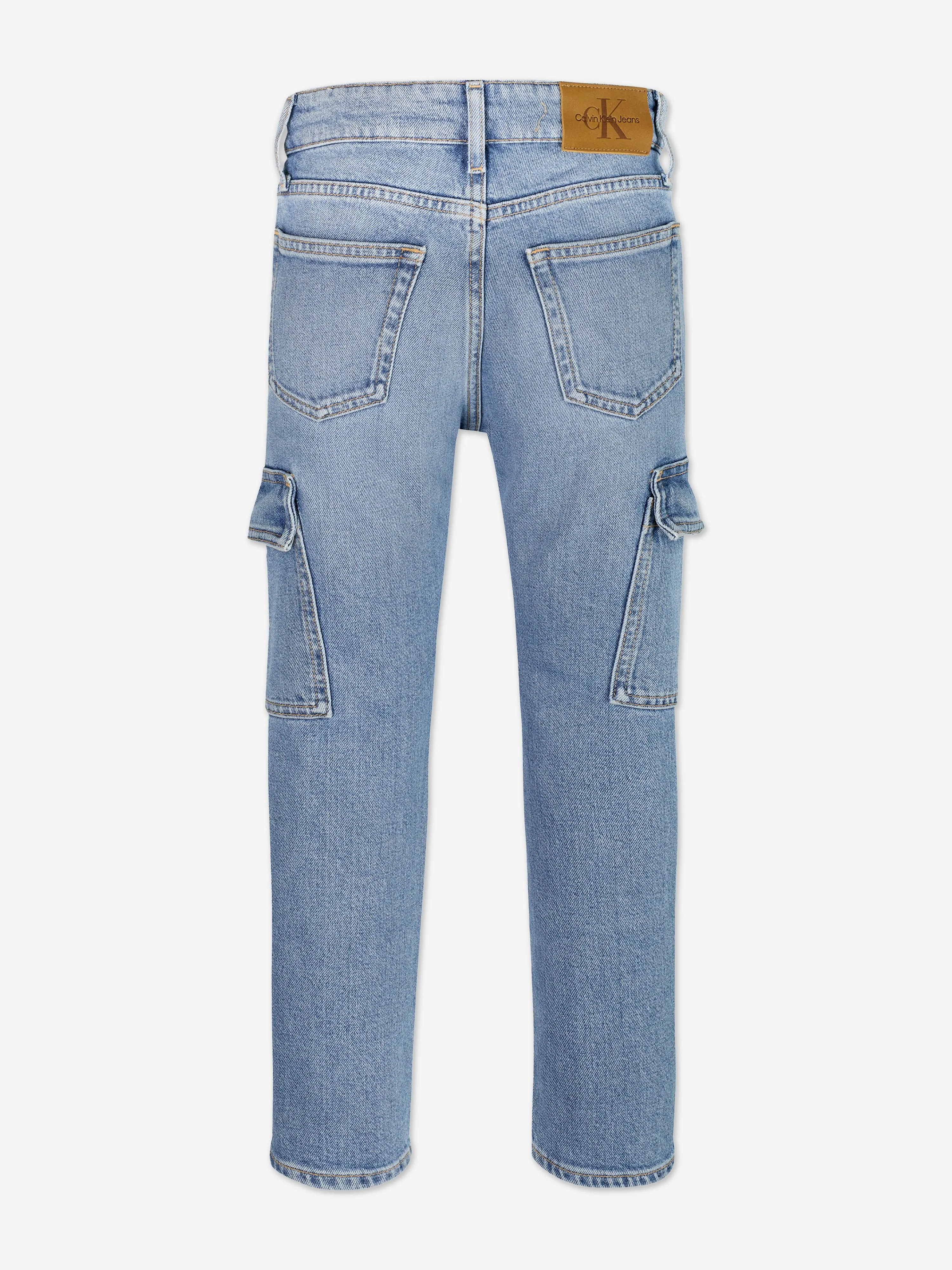 Boys Cargo Jeans in Blue