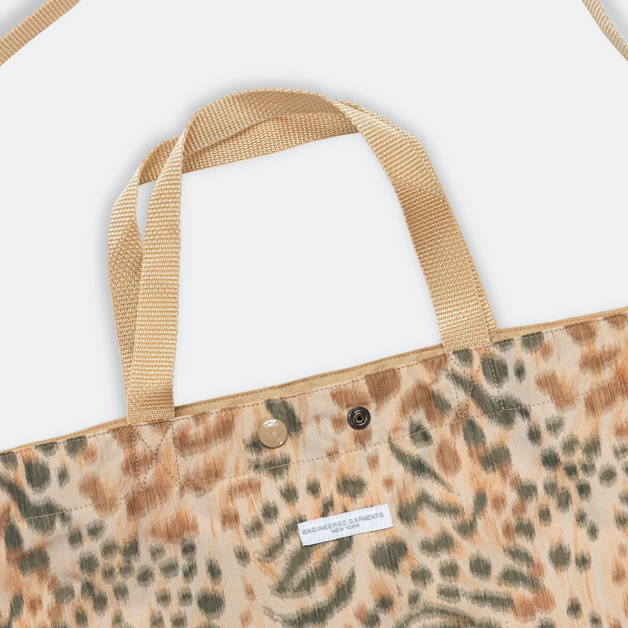 Carry All Tote Reversible - Brown Poly Leopard Print