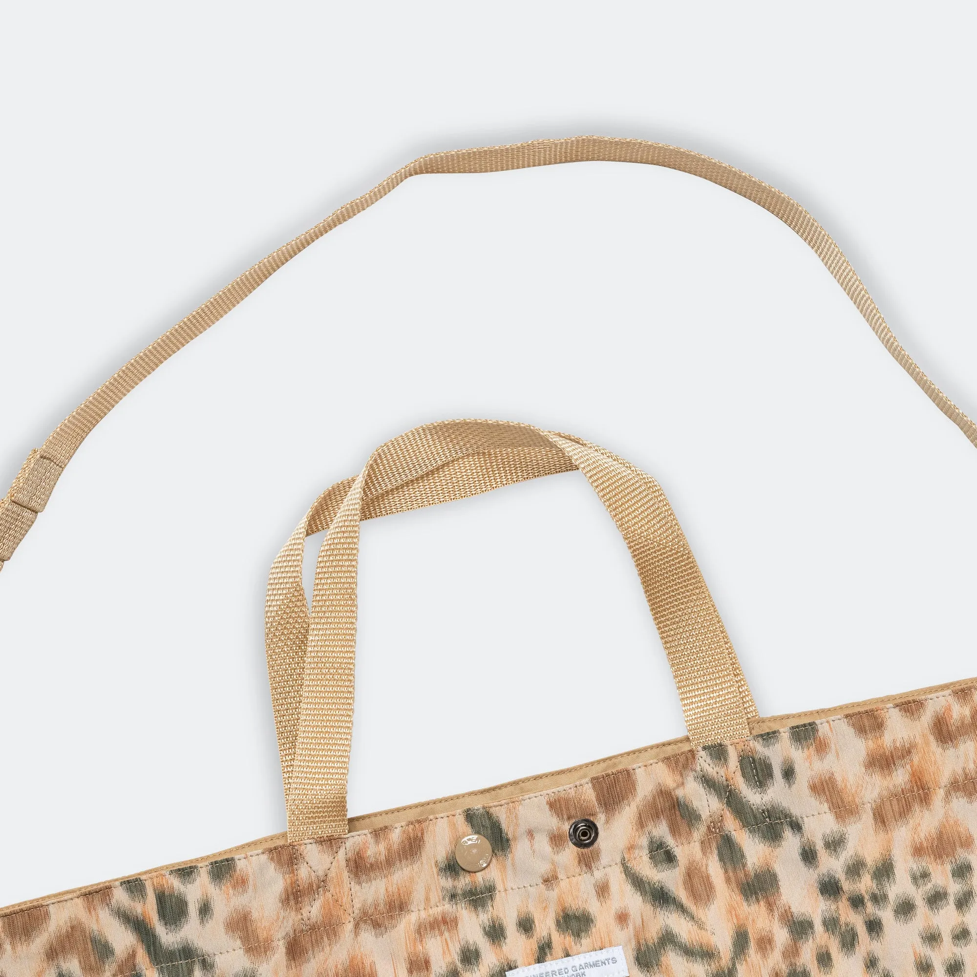 Carry All Tote Reversible - Brown Poly Leopard Print