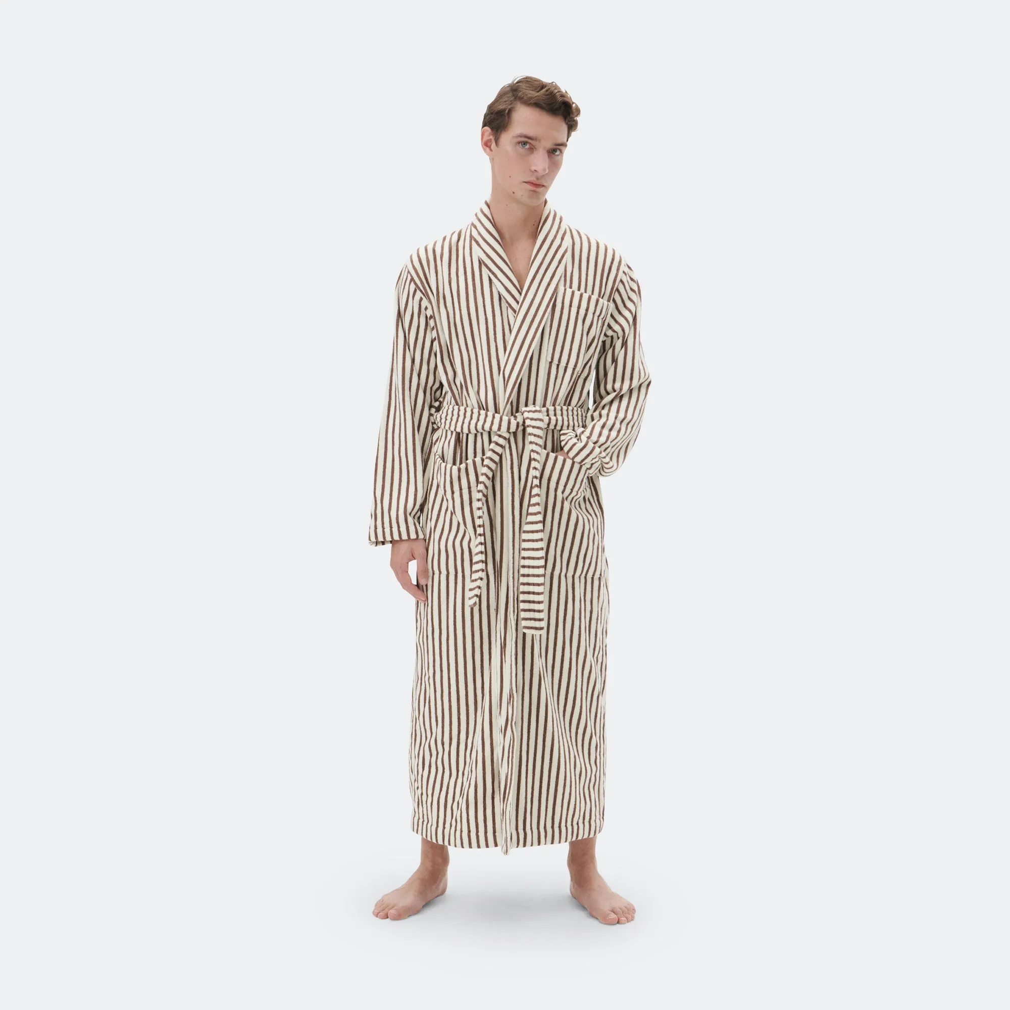 Classic Bathrobe - Kodiak Stripes