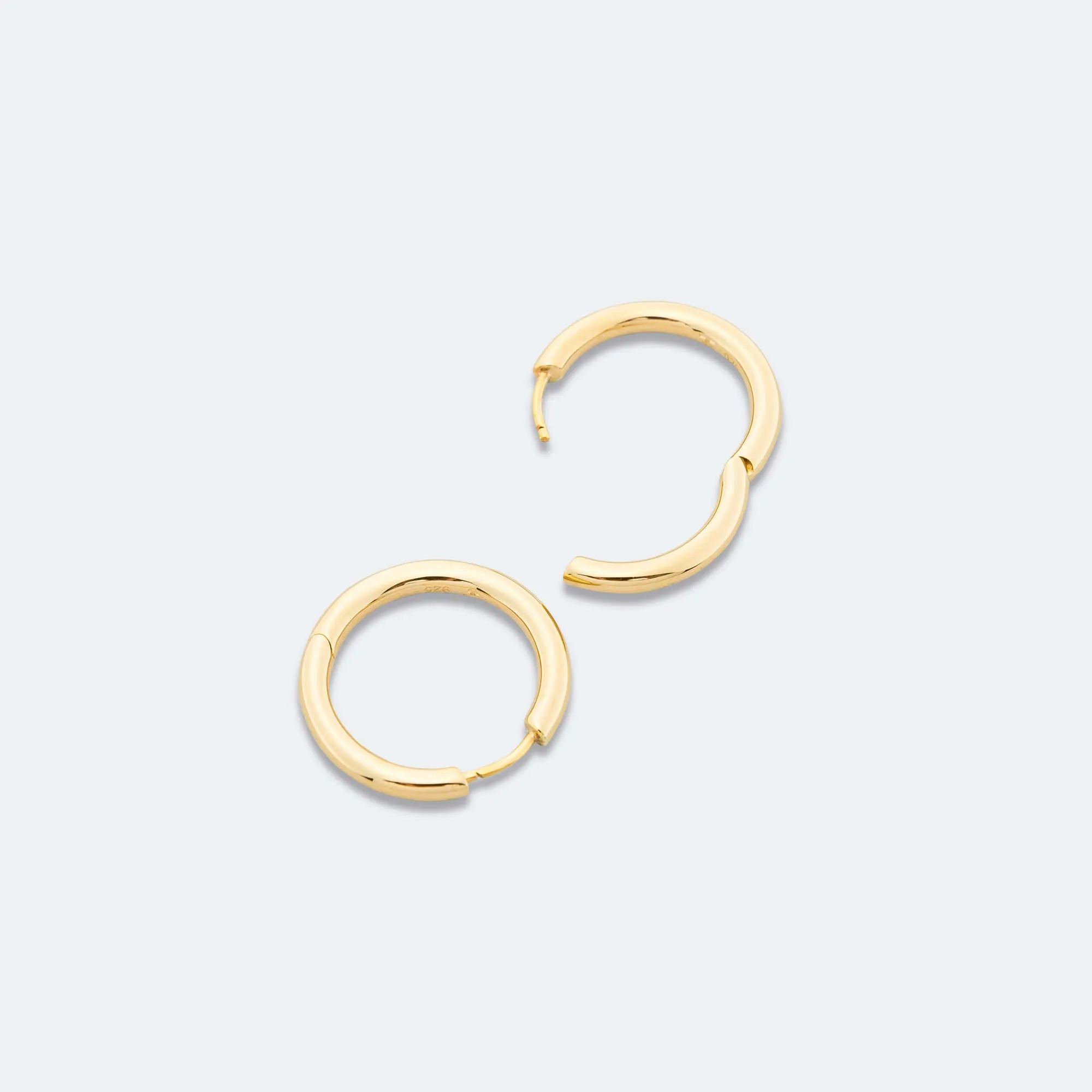 Classic Hoops Medium - 18K Gold/925 Silver