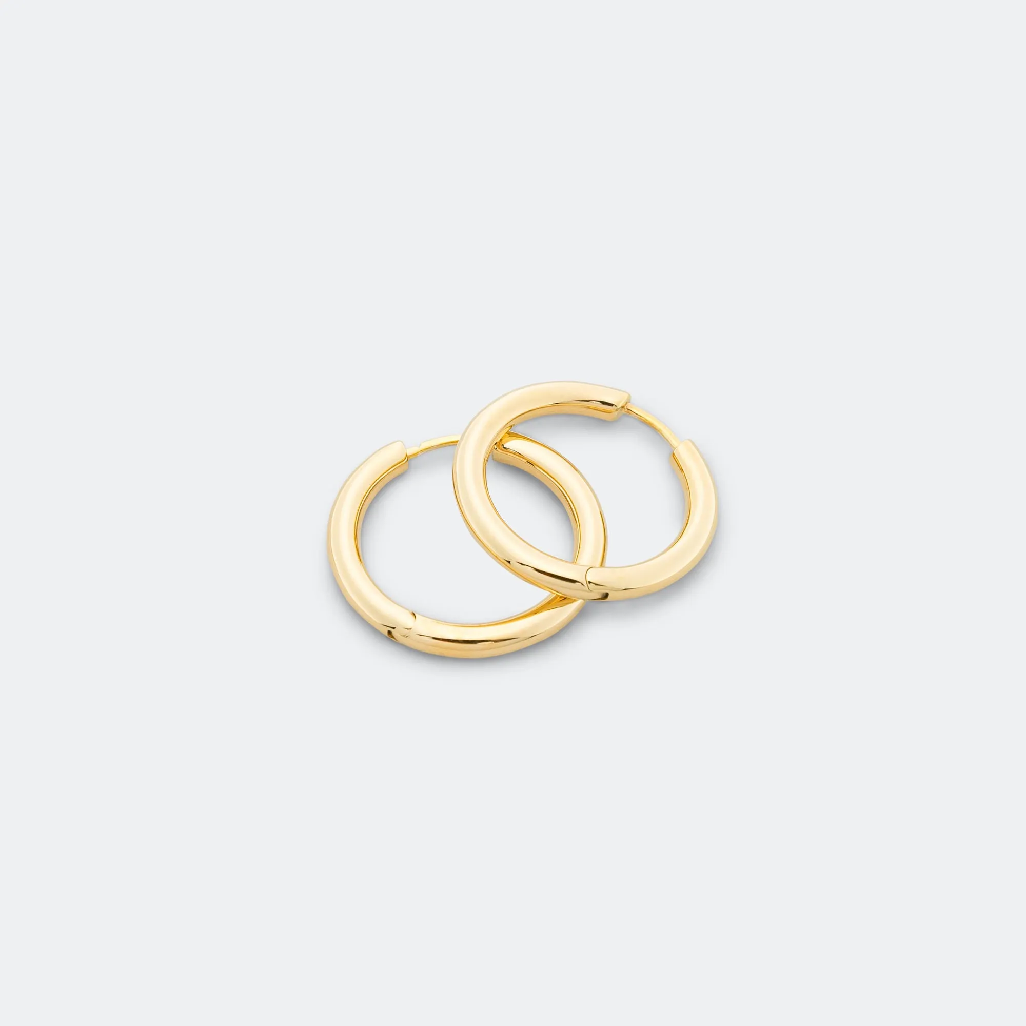 Classic Hoops Medium - 18K Gold/925 Silver