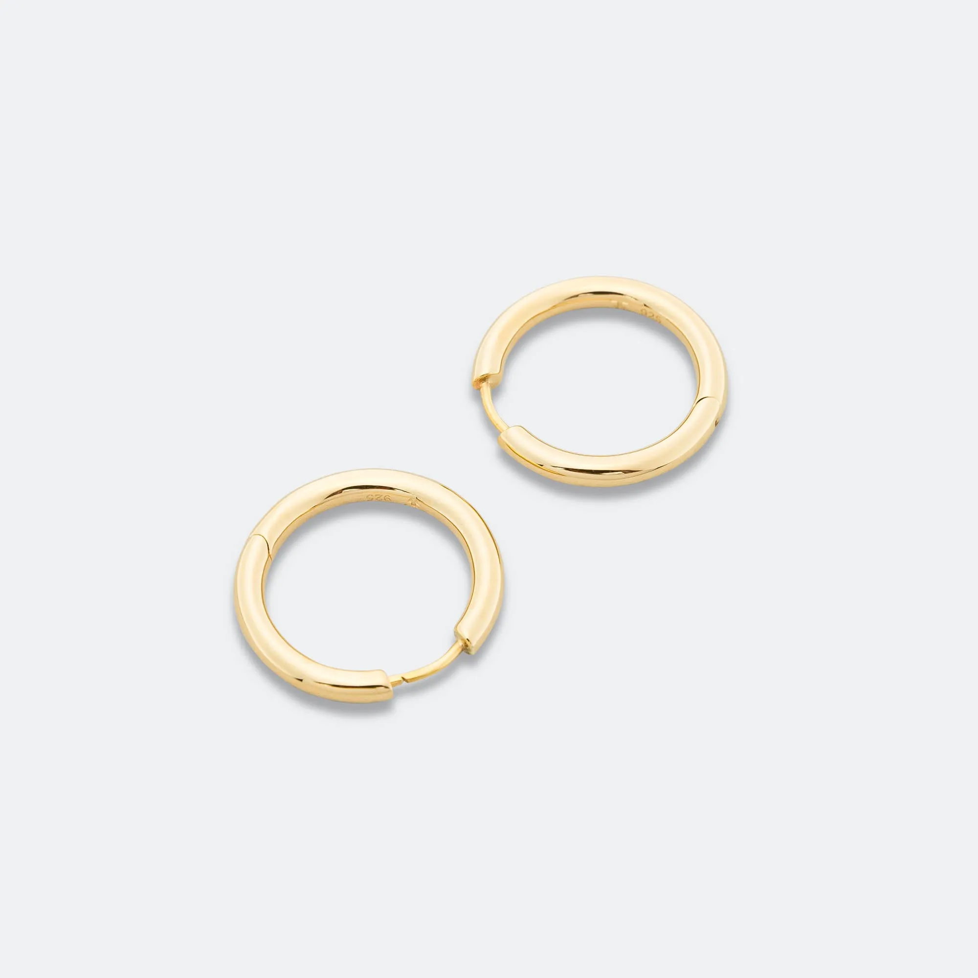 Classic Hoops Medium - 18K Gold/925 Silver
