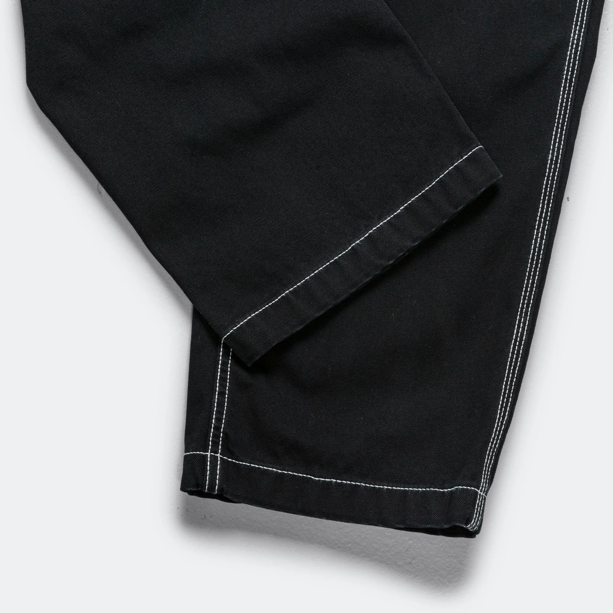Contrast Stitch Pant - Black