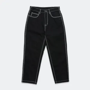 Contrast Stitch Pant - Black
