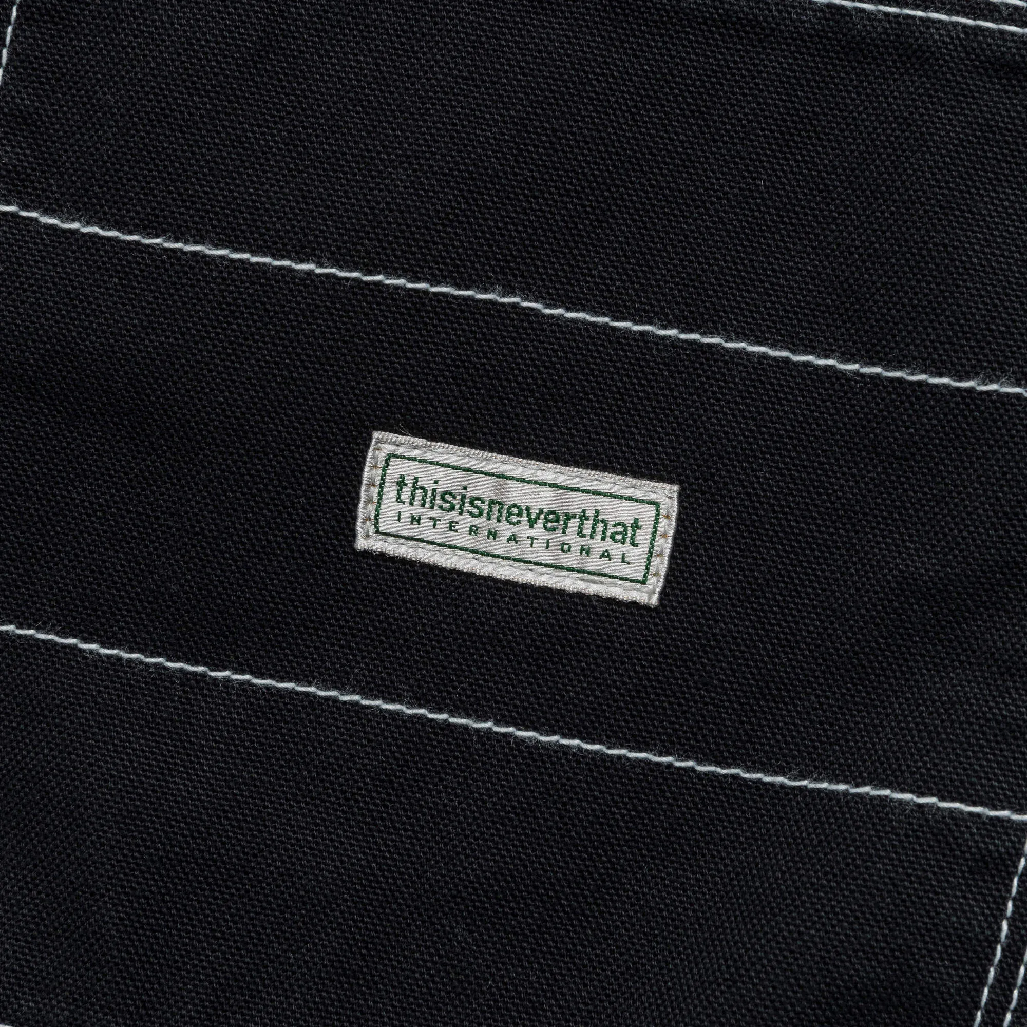 Contrast Stitch Pant - Black