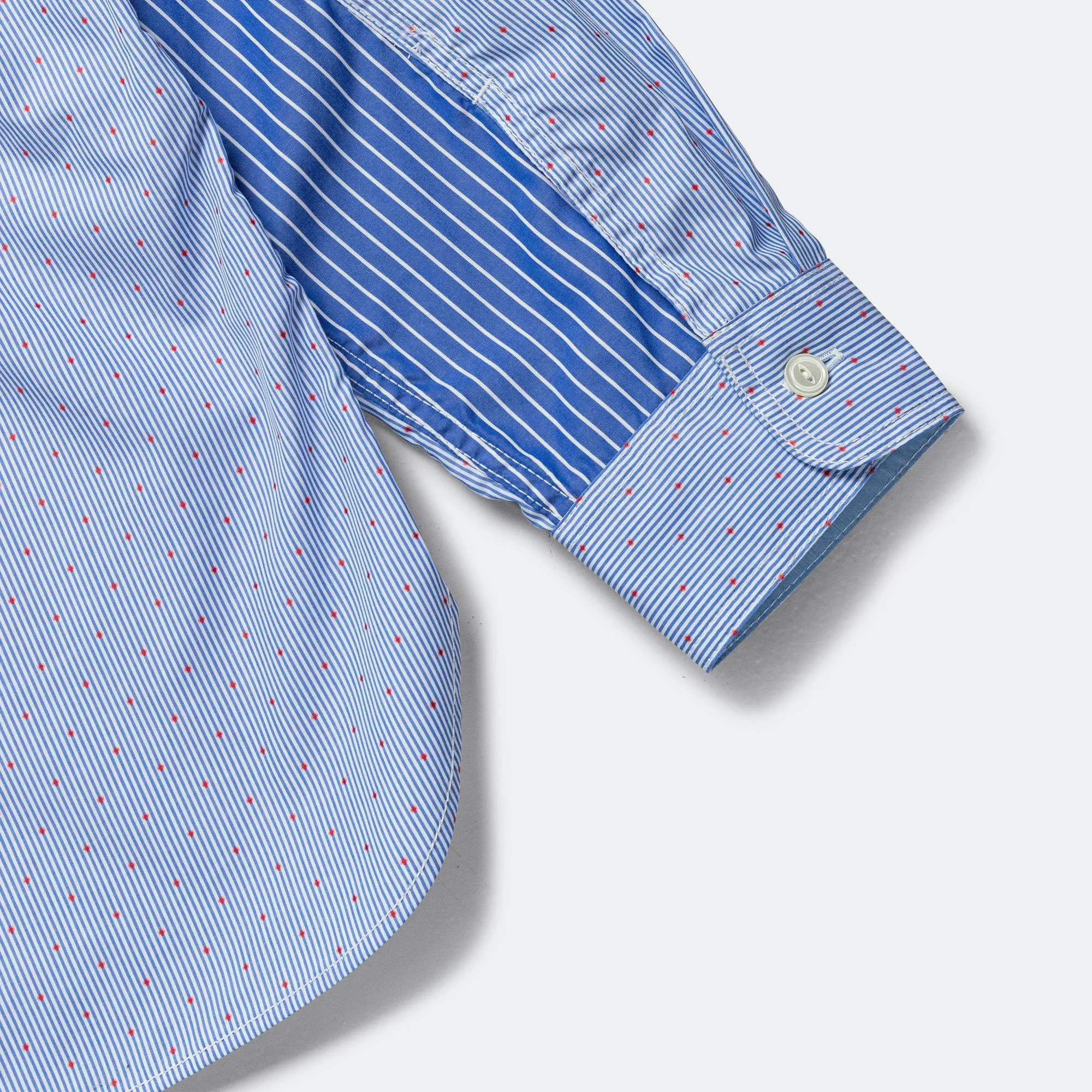 Cotton Stripe x Cotton Chambray - Blue/Grey