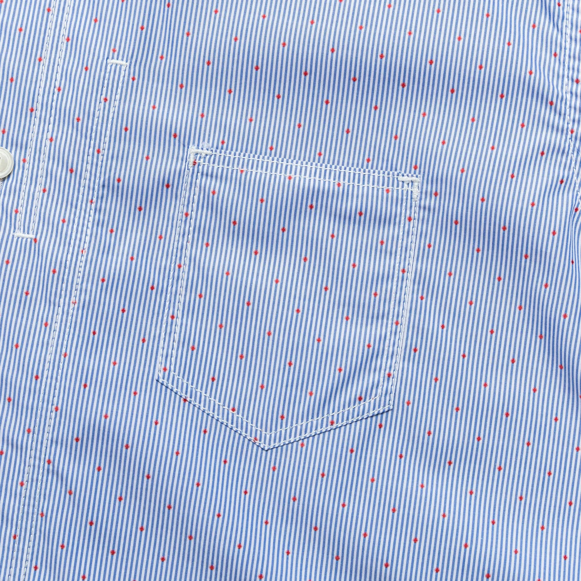 Cotton Stripe x Cotton Chambray - Blue/Grey