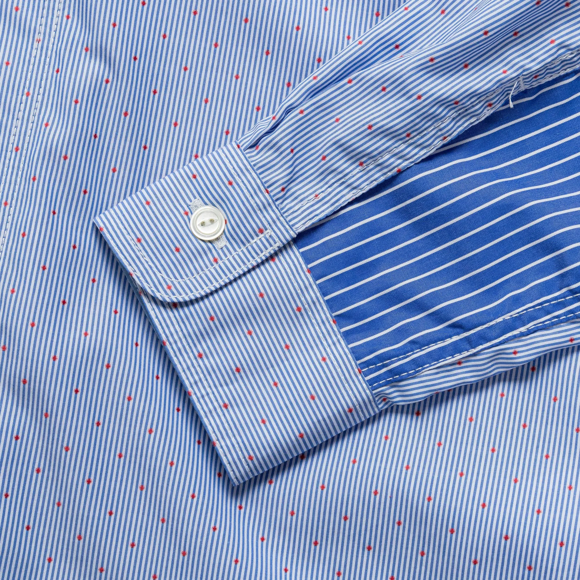 Cotton Stripe x Cotton Chambray - Blue/Grey