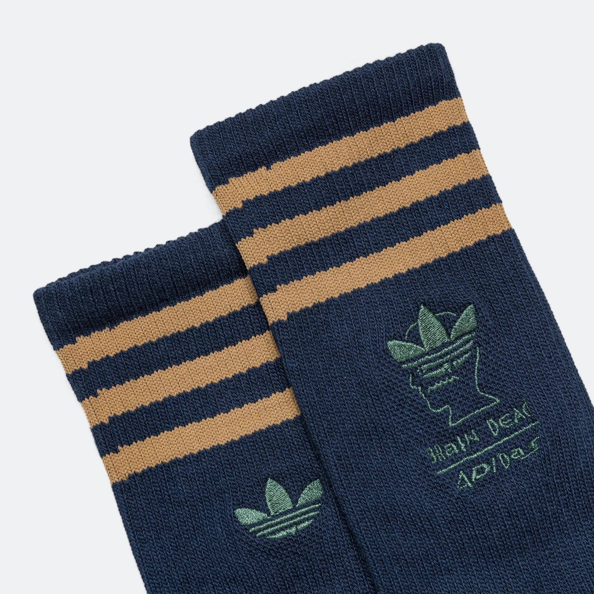 Crew Sock x Brain Dead - Collegiate Navy/Brown Desert