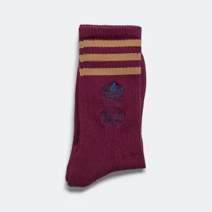 Crew Sock x Brain Dead - Red/Brown Desert