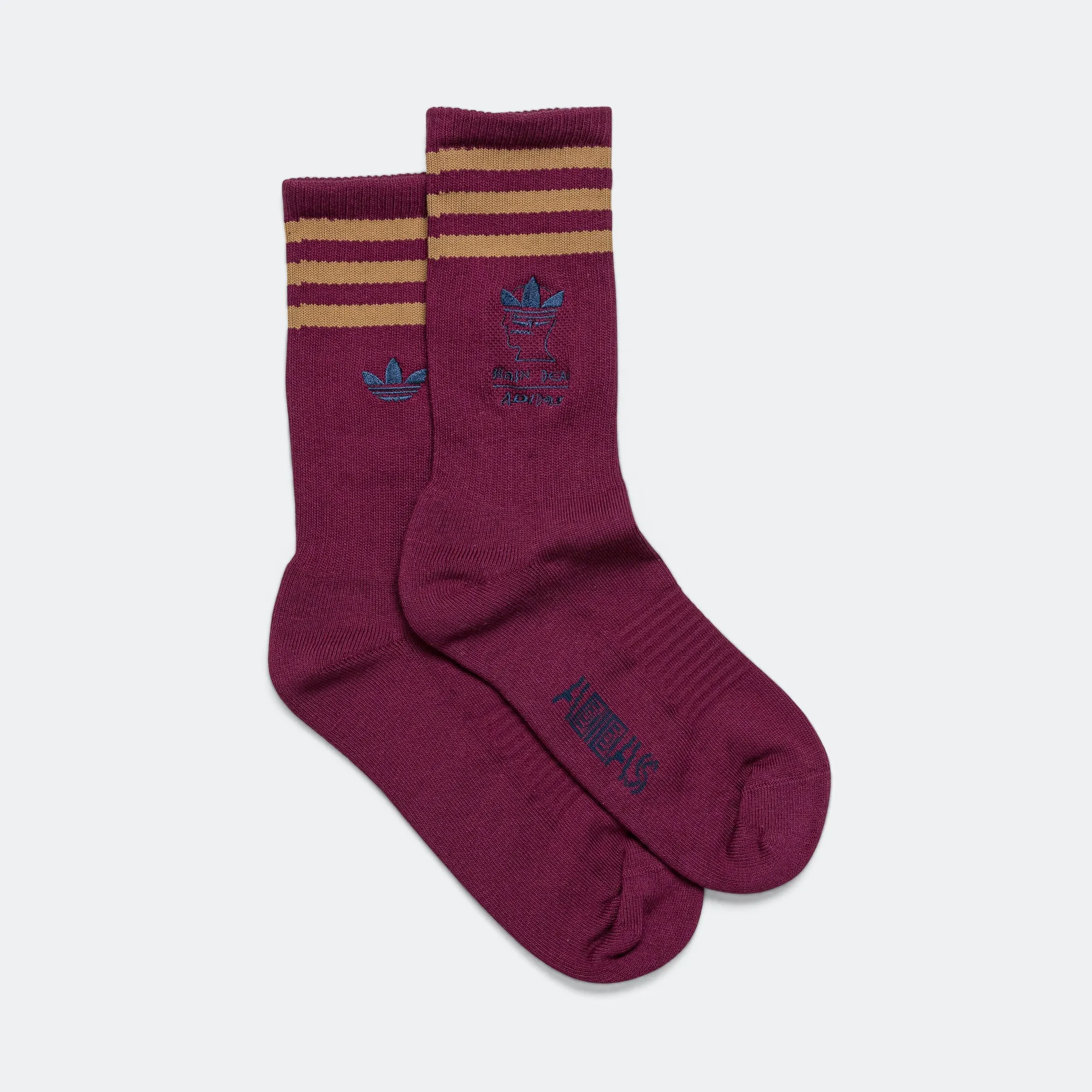 Crew Sock x Brain Dead - Red/Brown Desert