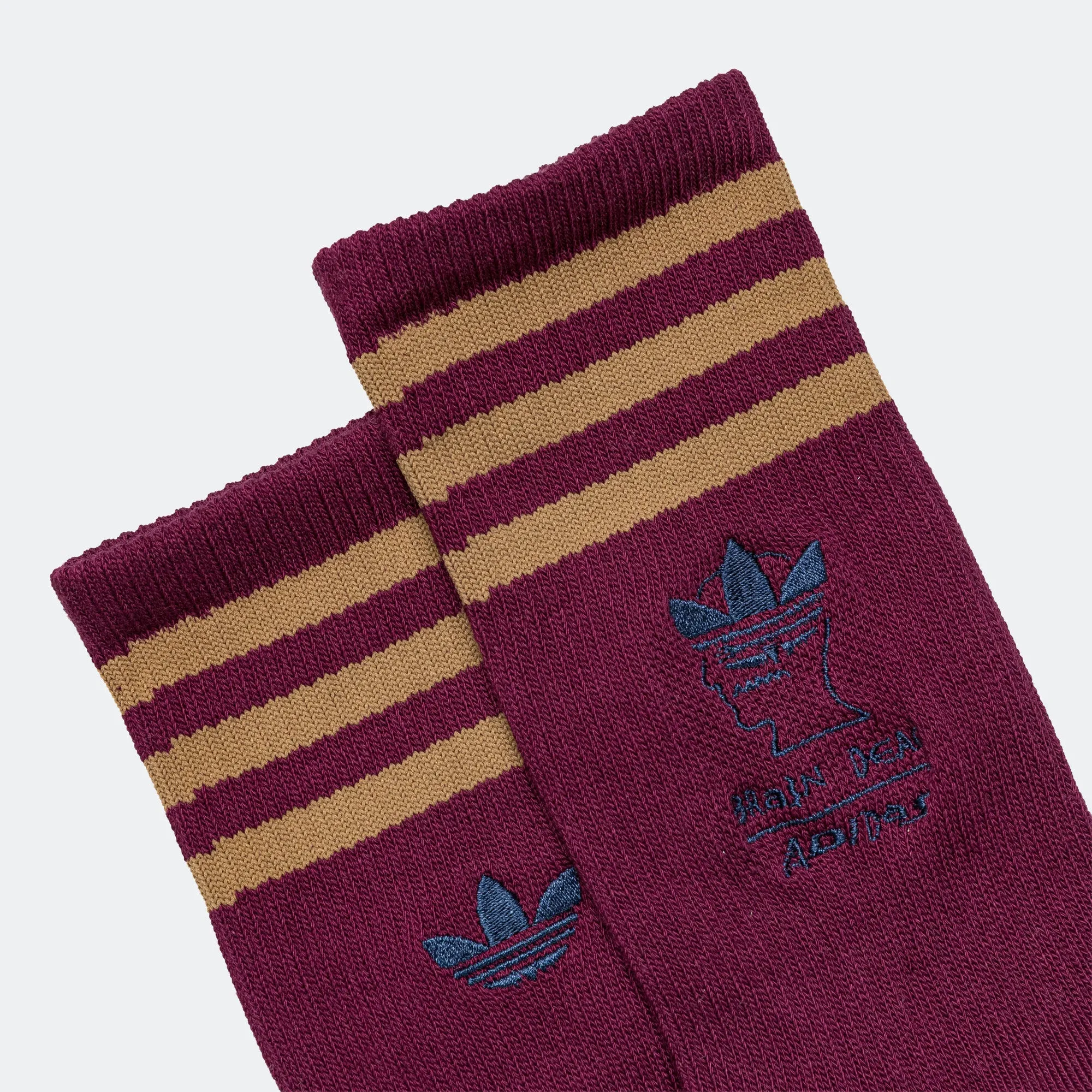 Crew Sock x Brain Dead - Red/Brown Desert