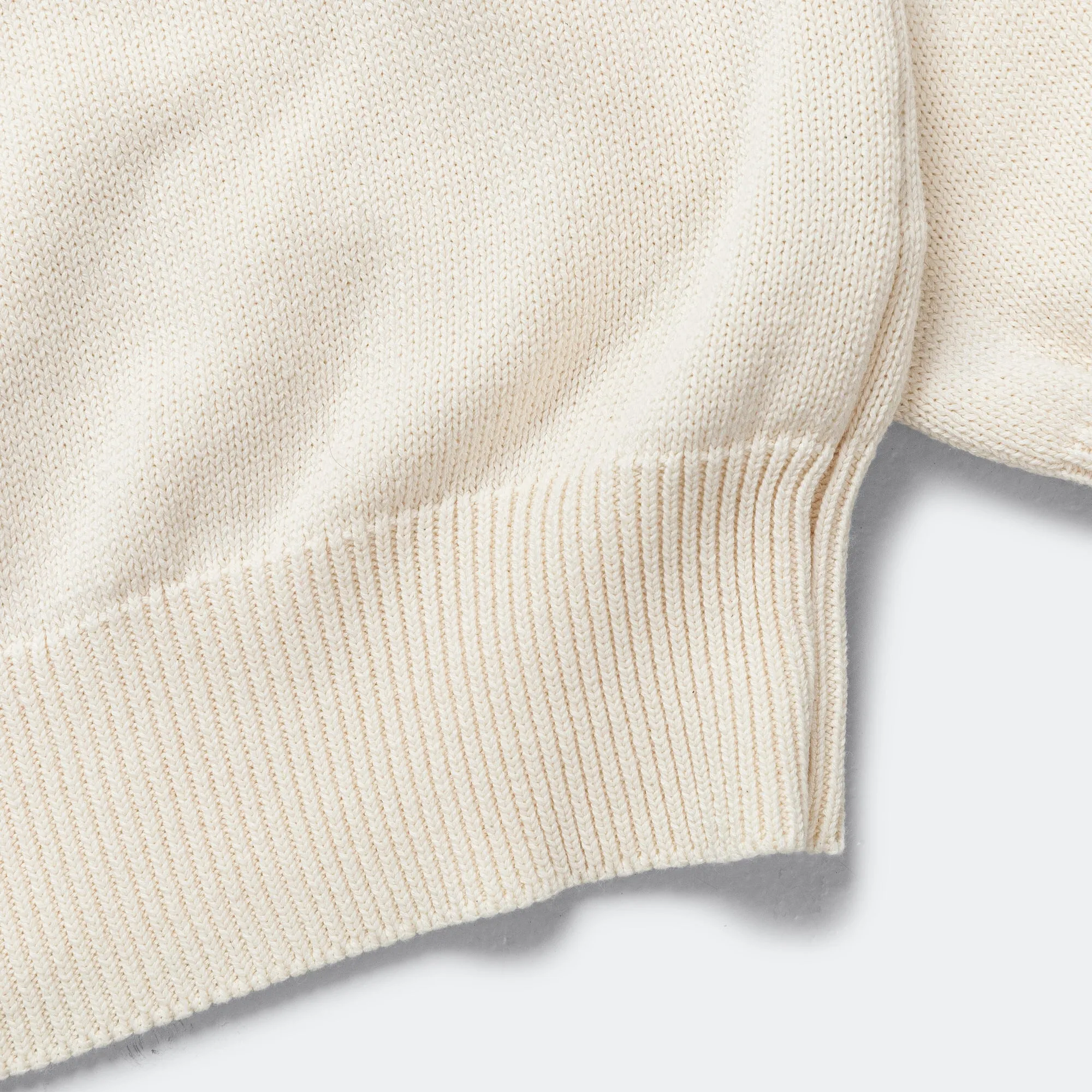 Cross Over Crew - Dry Cotton Ecru