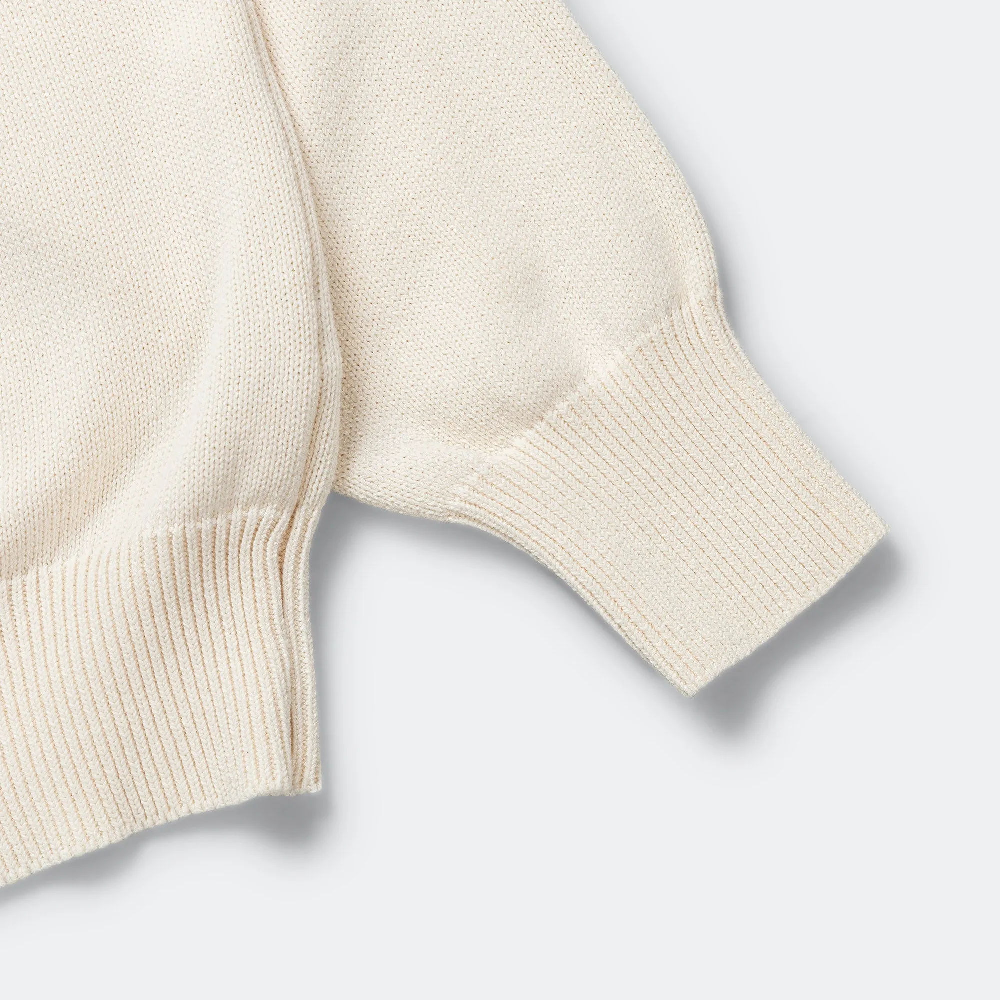 Cross Over Crew - Dry Cotton Ecru