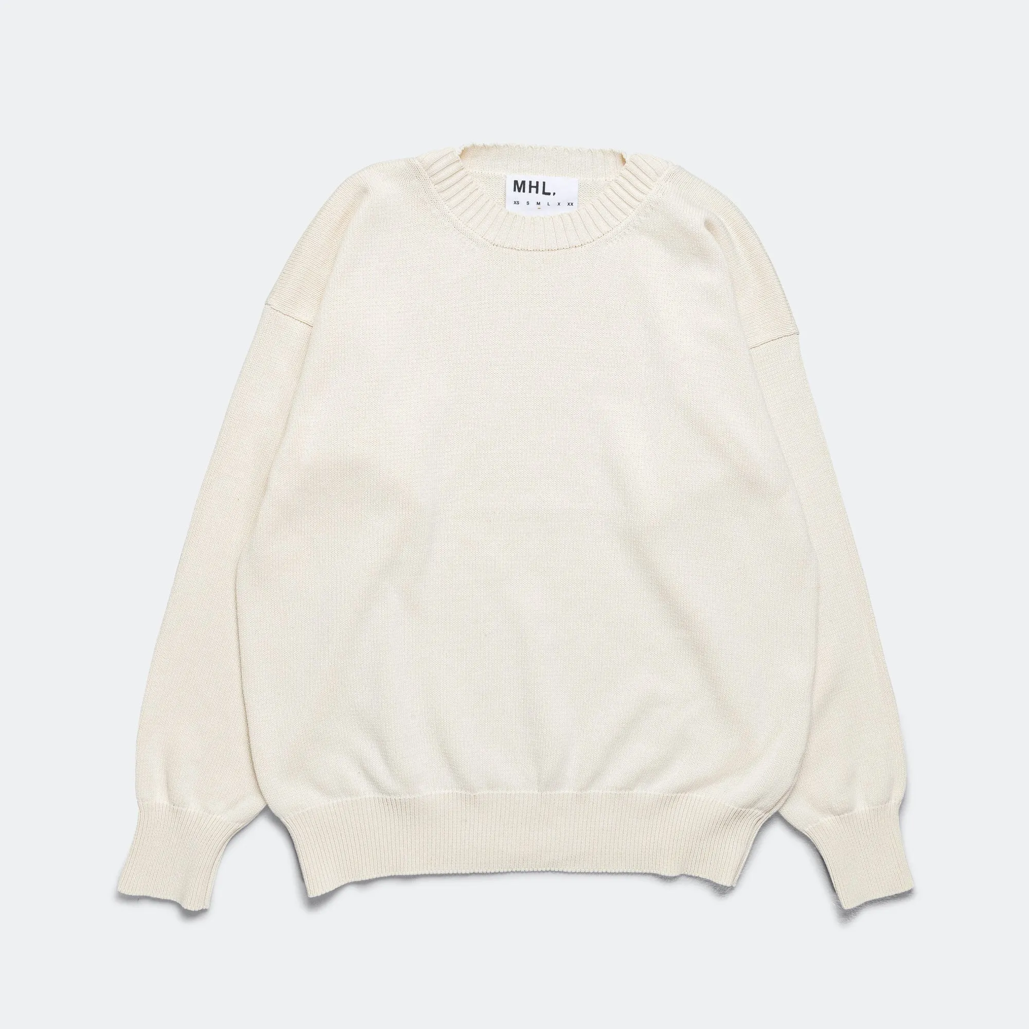 Cross Over Crew - Dry Cotton Ecru