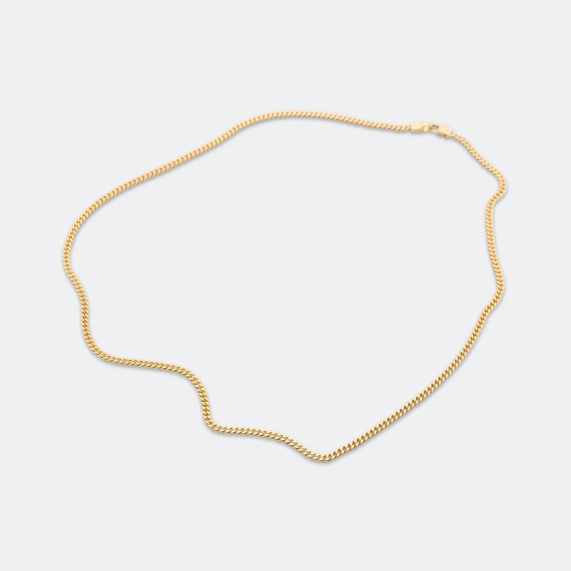 Curb Chain M - 18K Gold/925 Silver