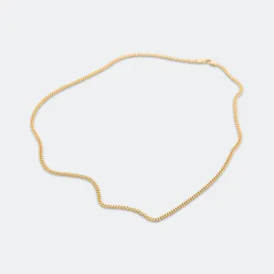 Curb Chain M - 18K Gold/925 Silver
