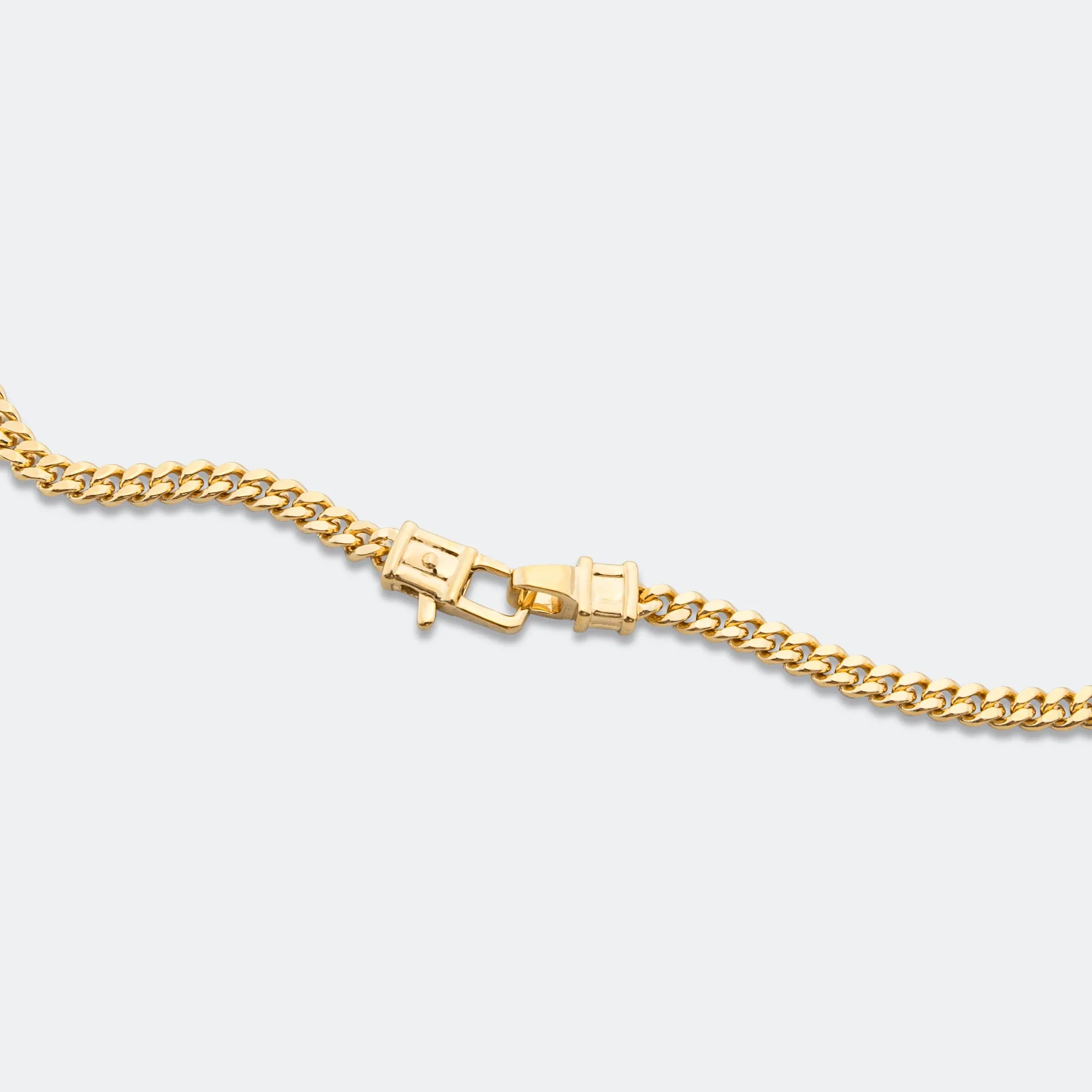 Curb Chain M - 18K Gold/925 Silver