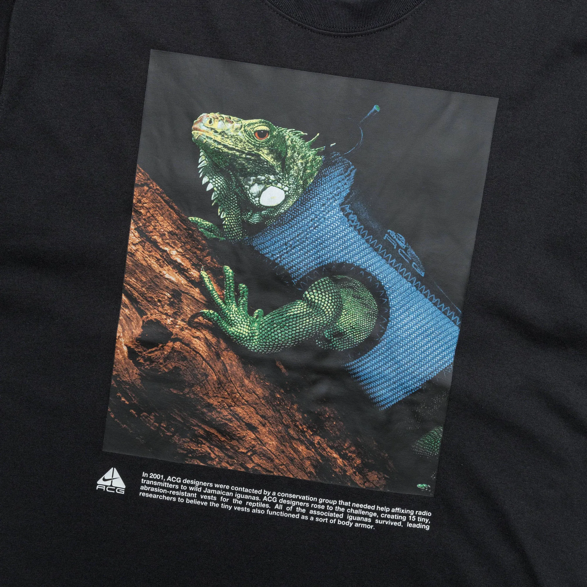 Dri-Fit Tee 'Iguana Vest' - Black