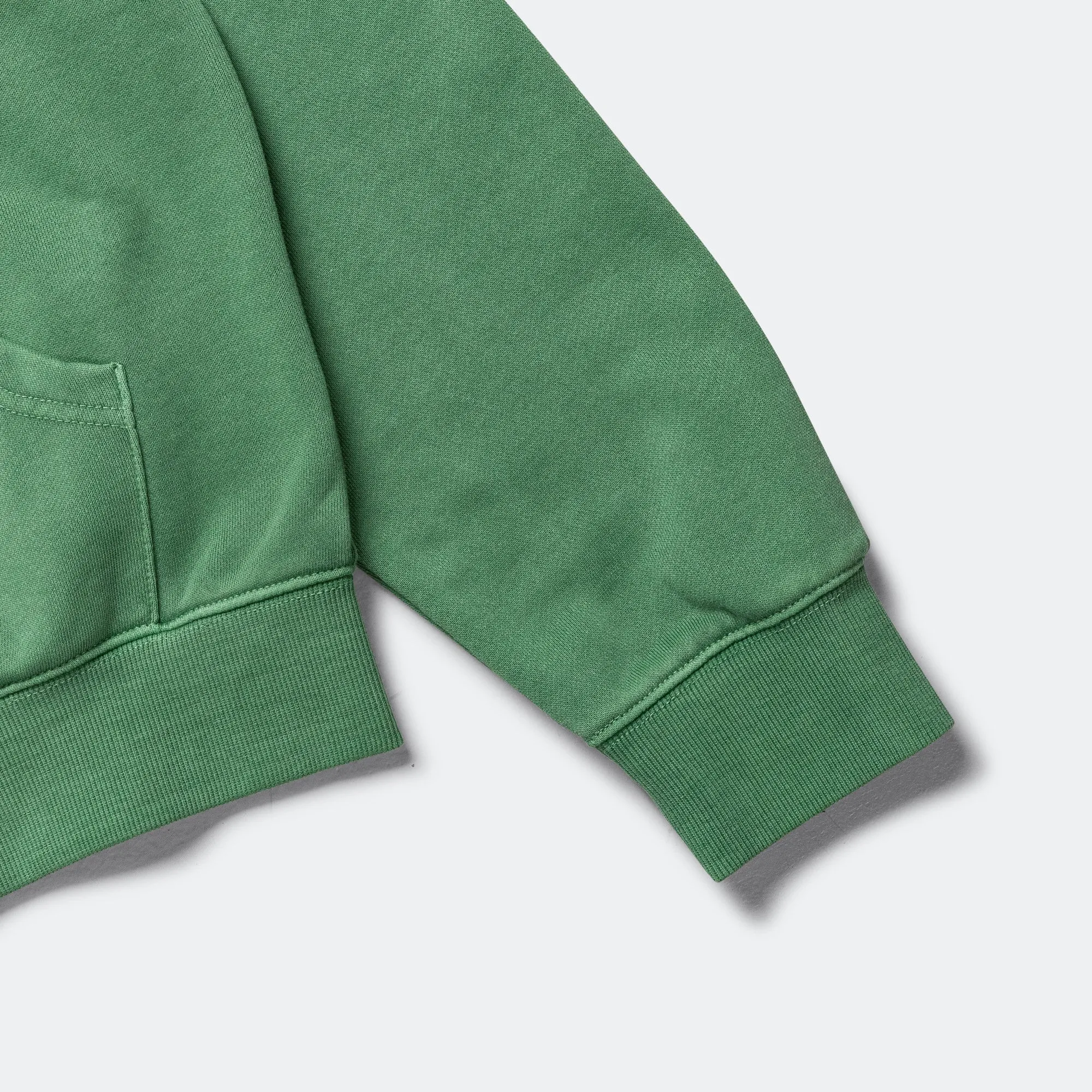 INTL. Logo Zip Up Hoodie - Deep Green