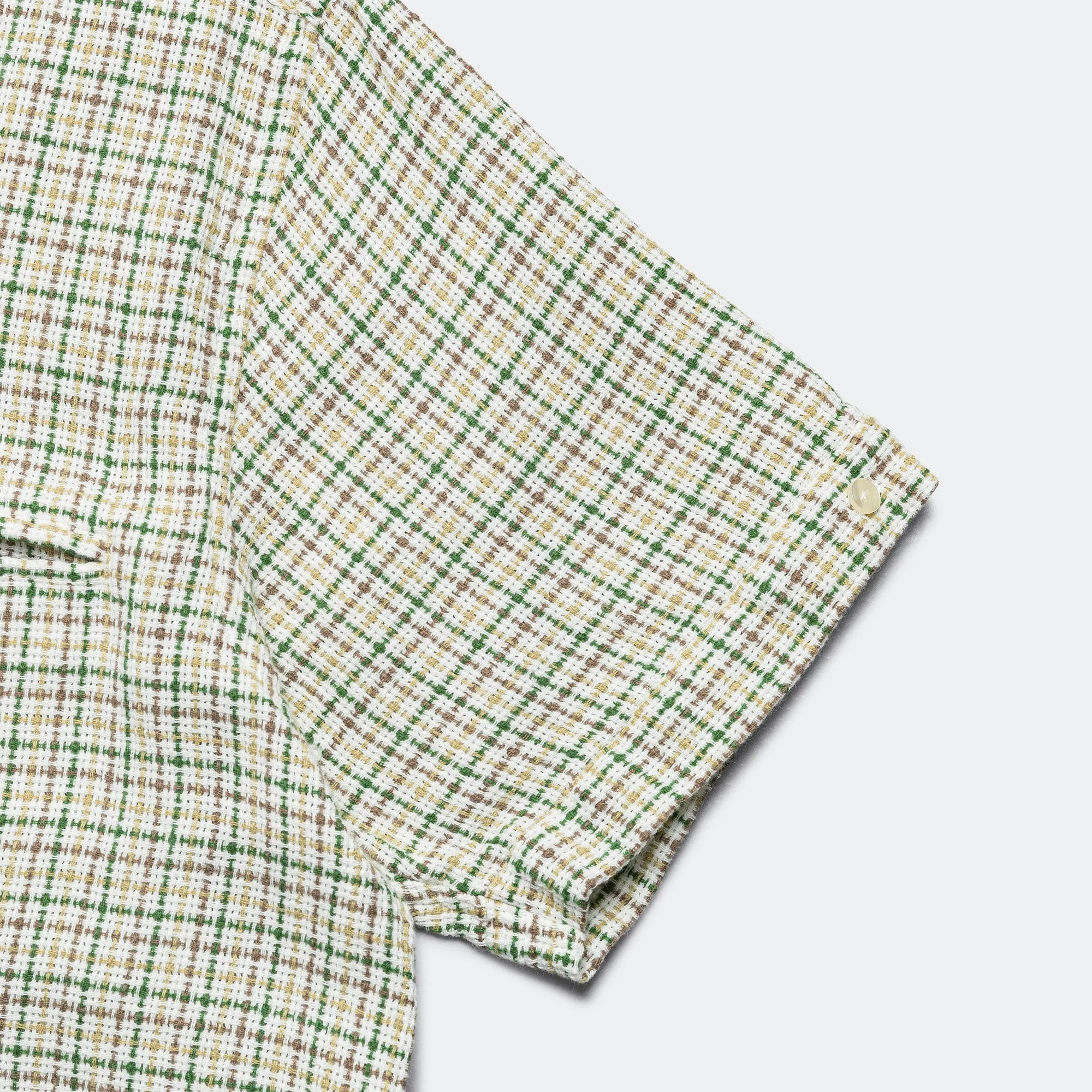 Italian Collar Gunclub Mesh SS Shirt - White